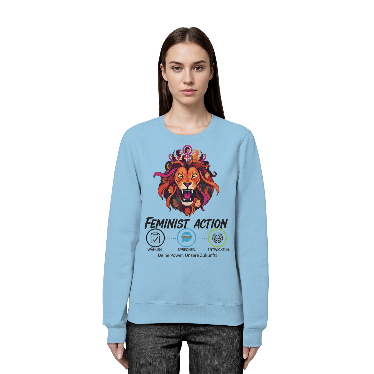 Feminist Action - Feminismus - Organic Basic Unisex Sweatshirt