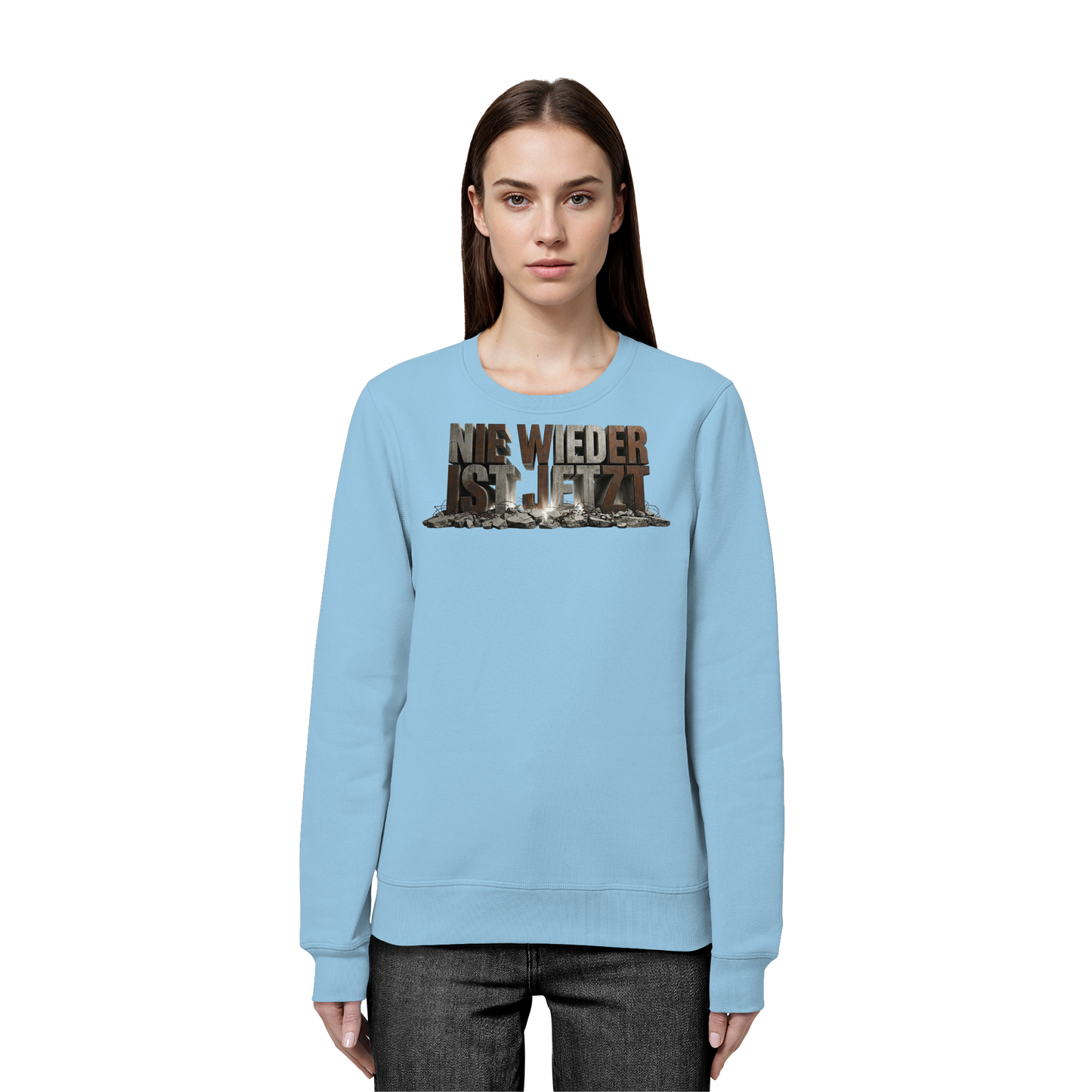 Nie wieder ist jetzt  - Demokratie  - Organic Basic Unisex Sweatshirt