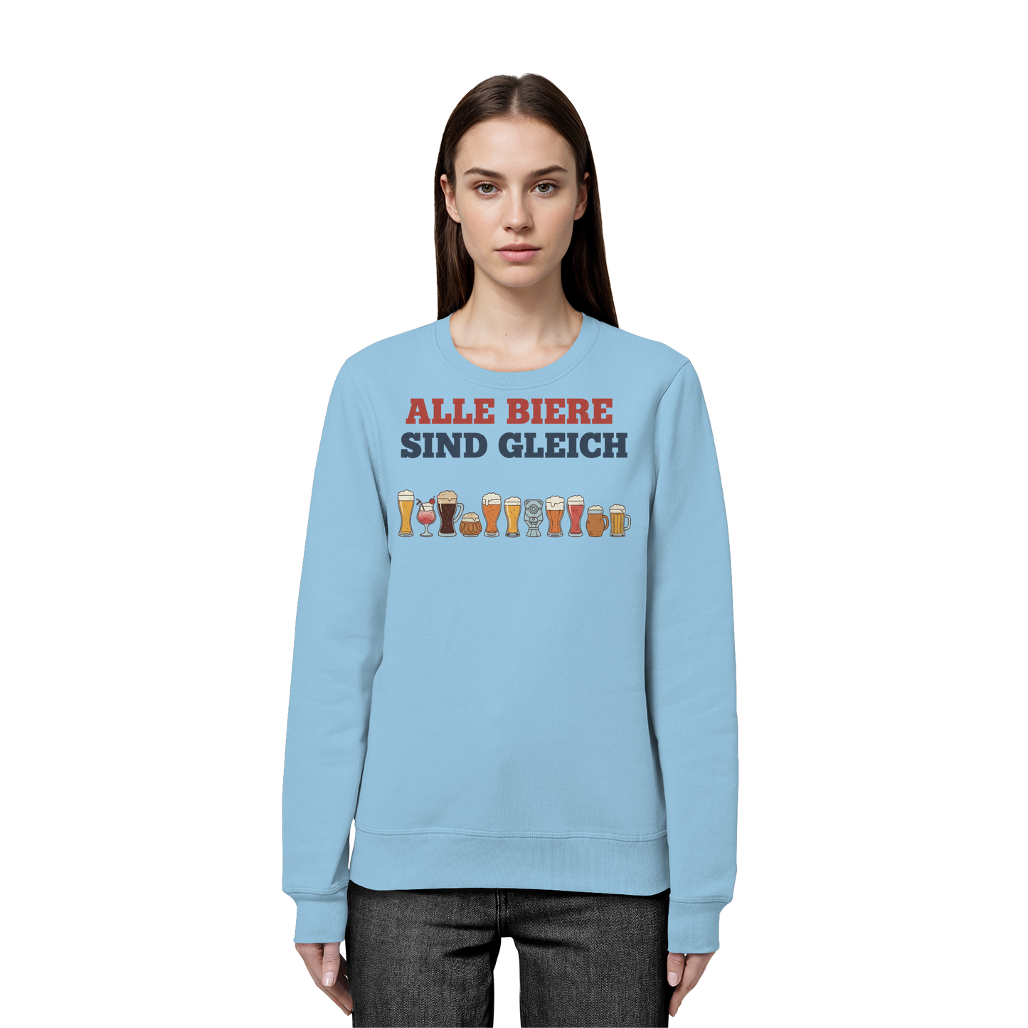 Alle Biere sind gleich  - Demokratie - Organic Basic Unisex Sweatshirt