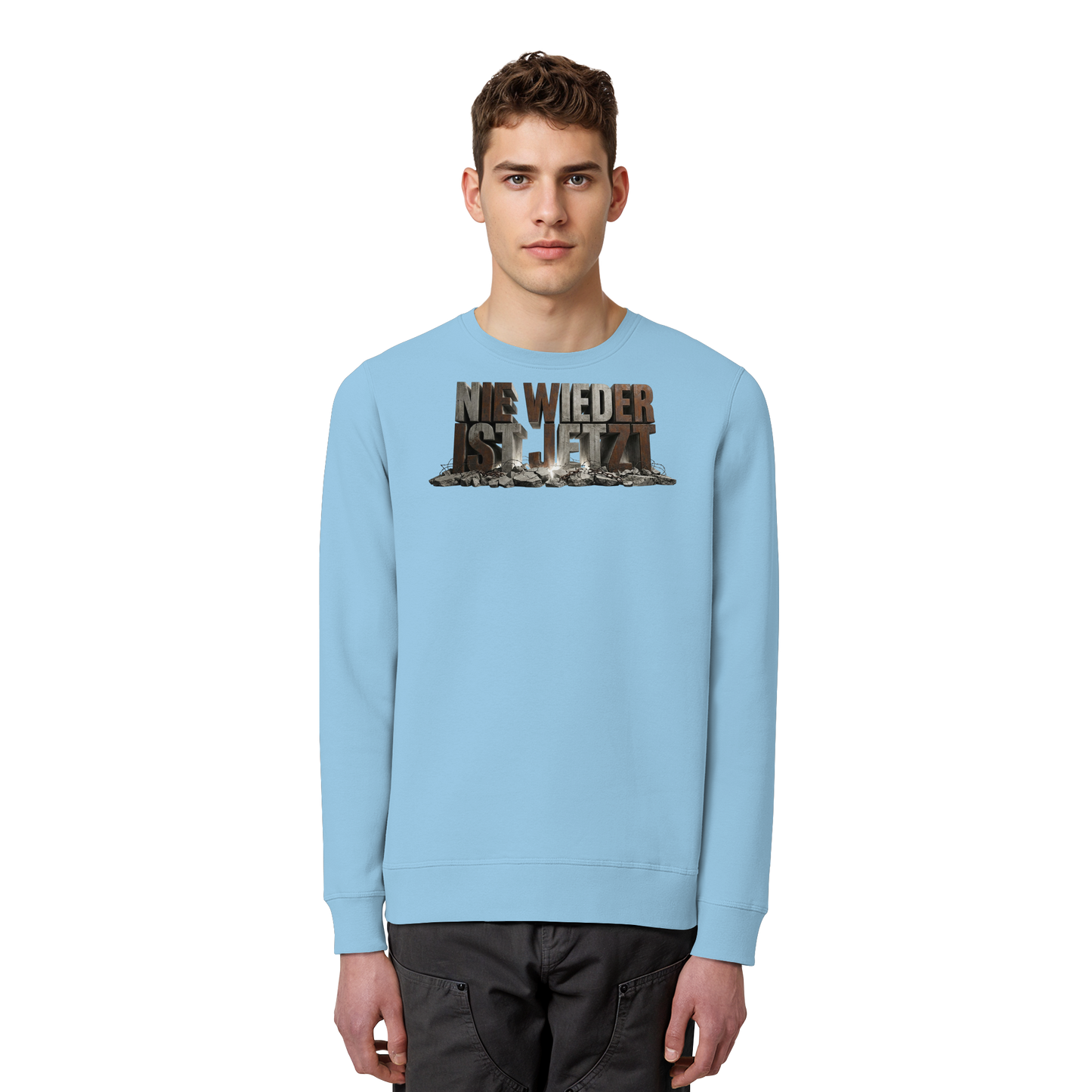 Nie wieder ist jetzt  - Demokratie  - Organic Basic Unisex Sweatshirt