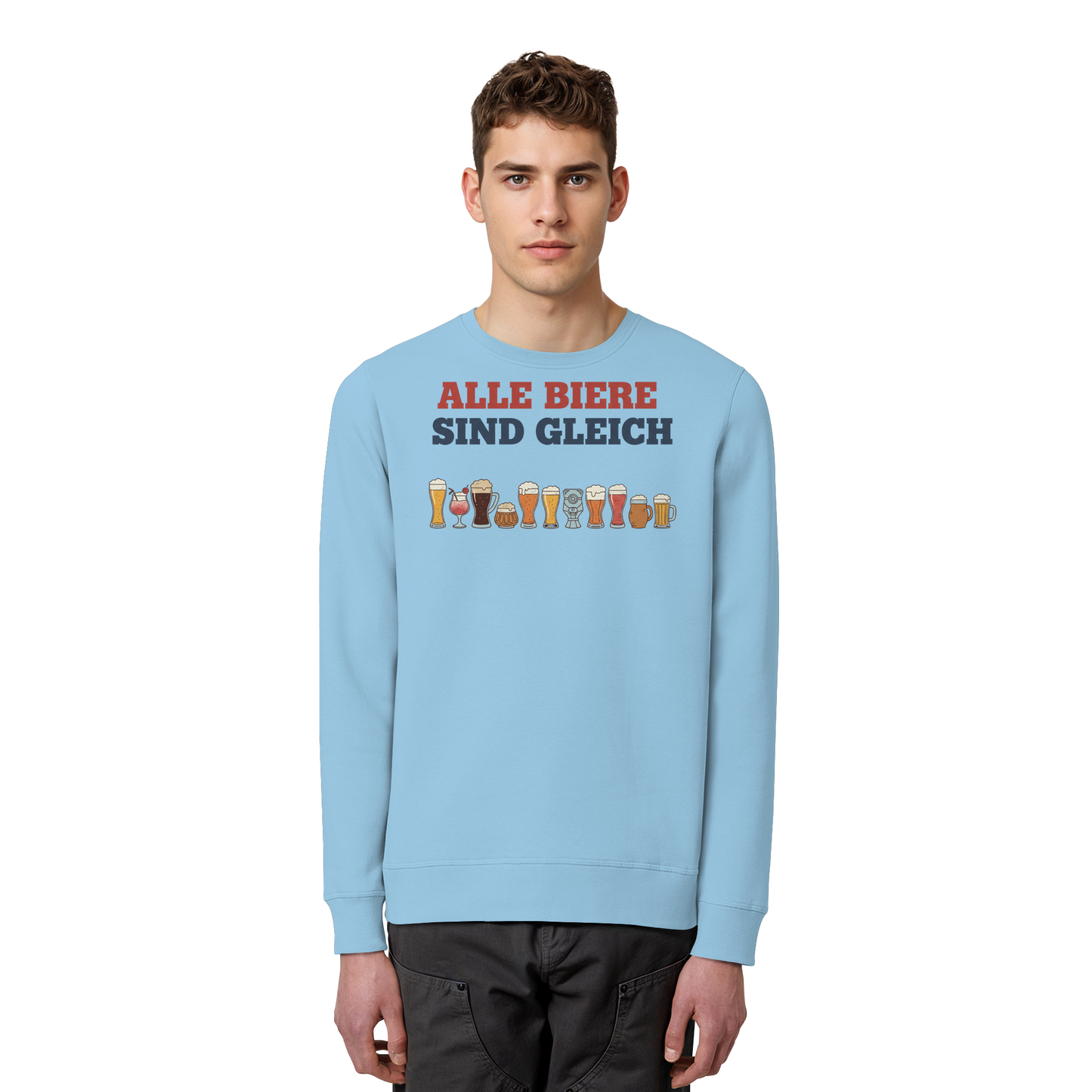 Alle Biere sind gleich  - Demokratie - Organic Basic Unisex Sweatshirt