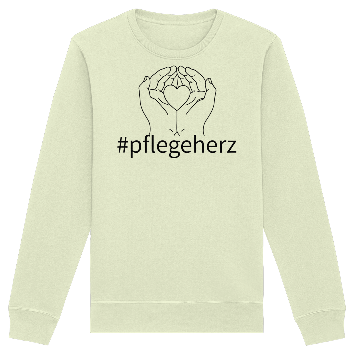 #pflegeherz - Pflegekraft - Organic Basic Unisex Sweatshirt