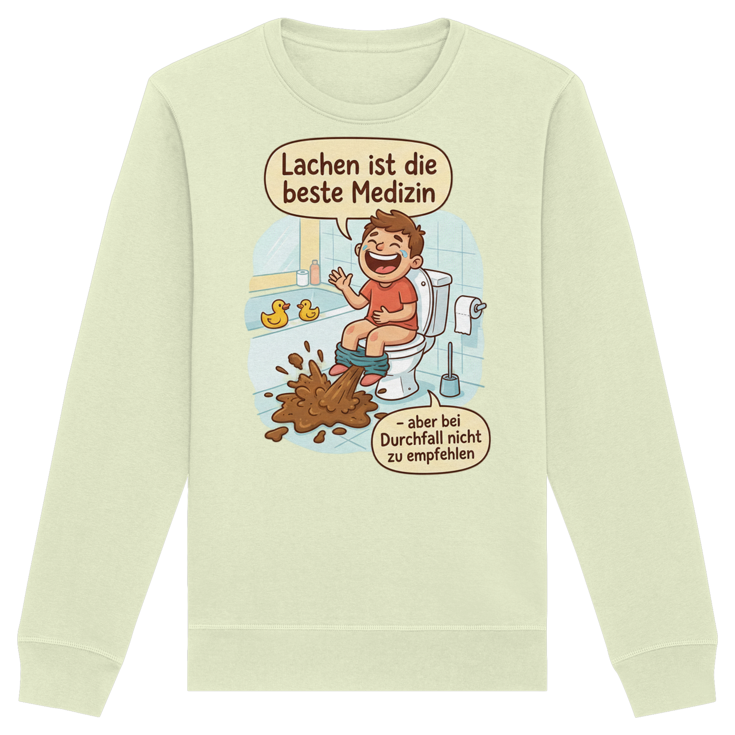 Lachen ist die beste Medizin - Medizinhumor - Organic Basic Unisex Sweatshirt