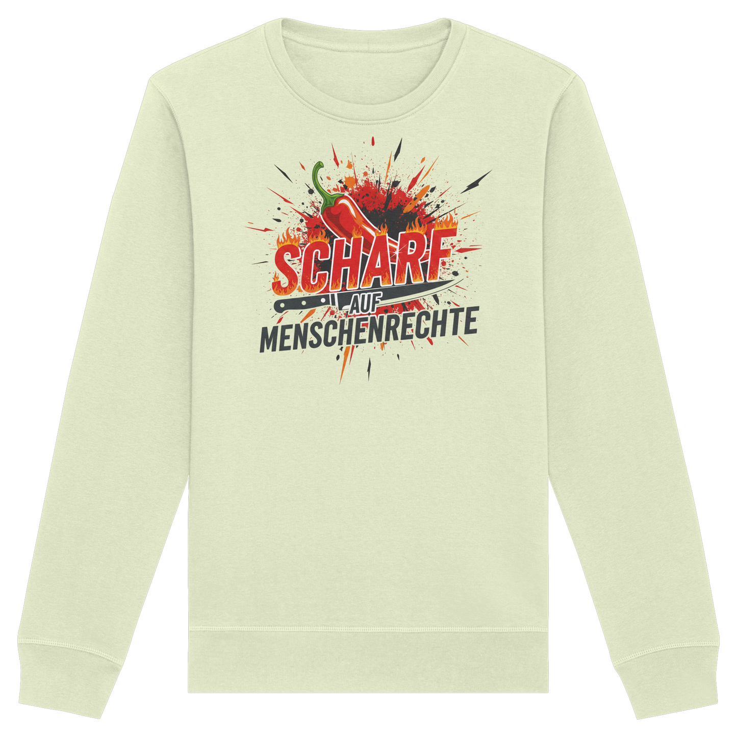 Scharf auf Menschenrechte - Demokratie - Organic Basic Unisex Sweatshirt