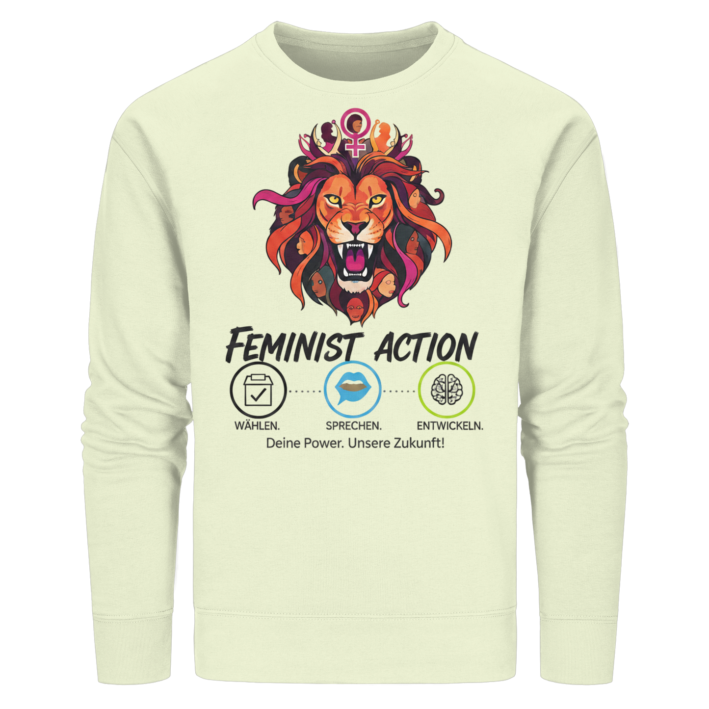 Feminist Action - Feminismus - Organic Basic Unisex Sweatshirt