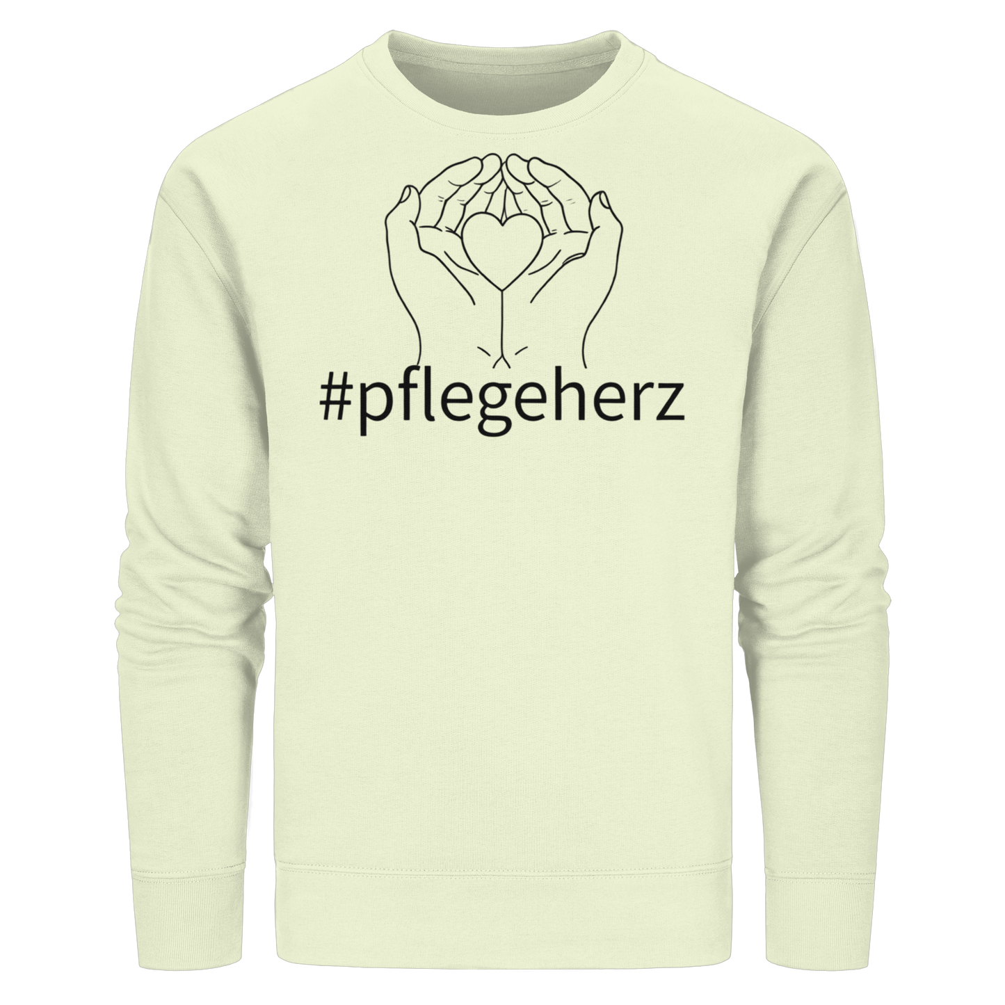 #pflegeherz - Pflegekraft - Organic Basic Unisex Sweatshirt