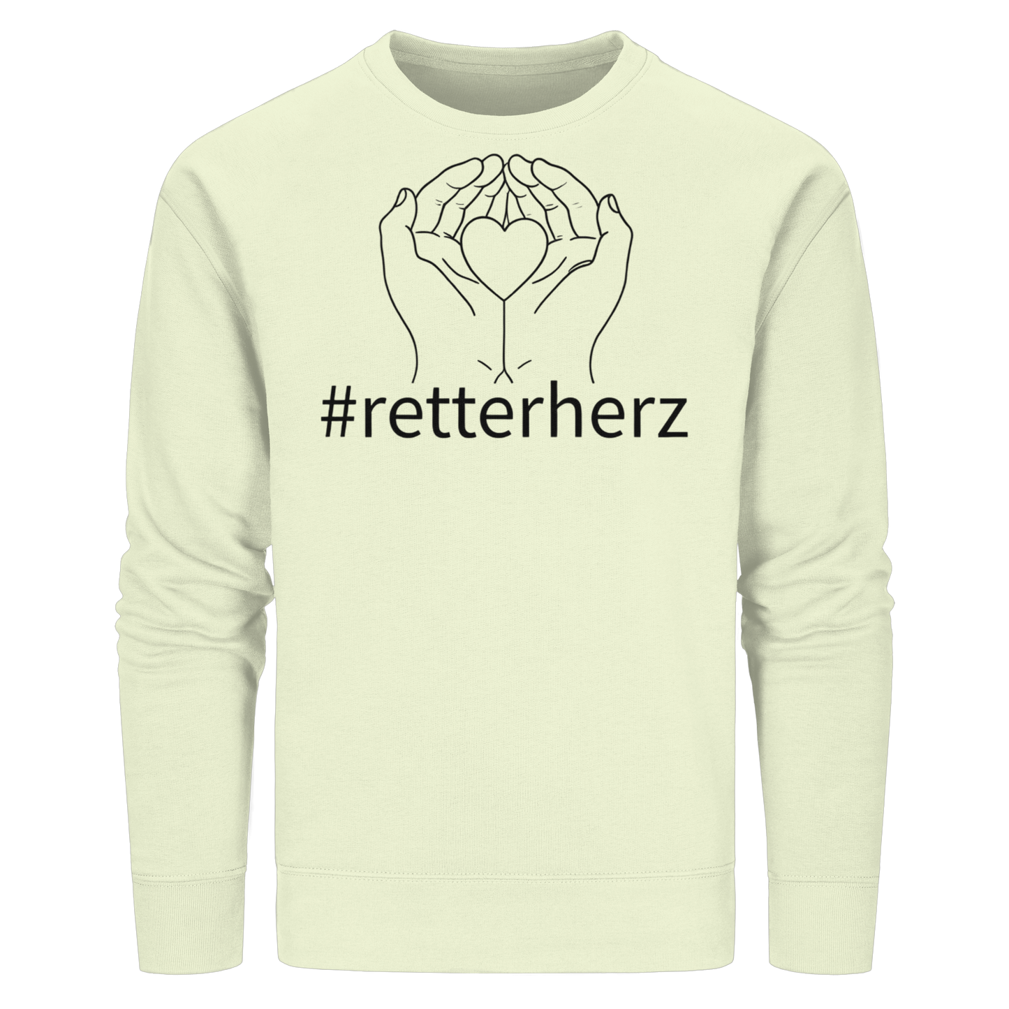 #retterherz - Rettungsdienst - Organic Basic Unisex Sweatshirt