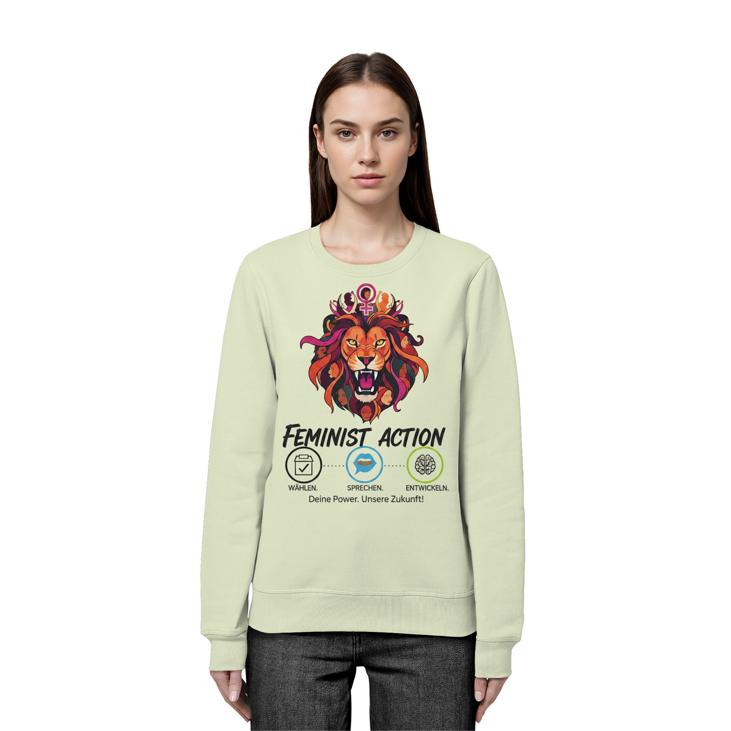 Feminist Action - Feminismus - Organic Basic Unisex Sweatshirt