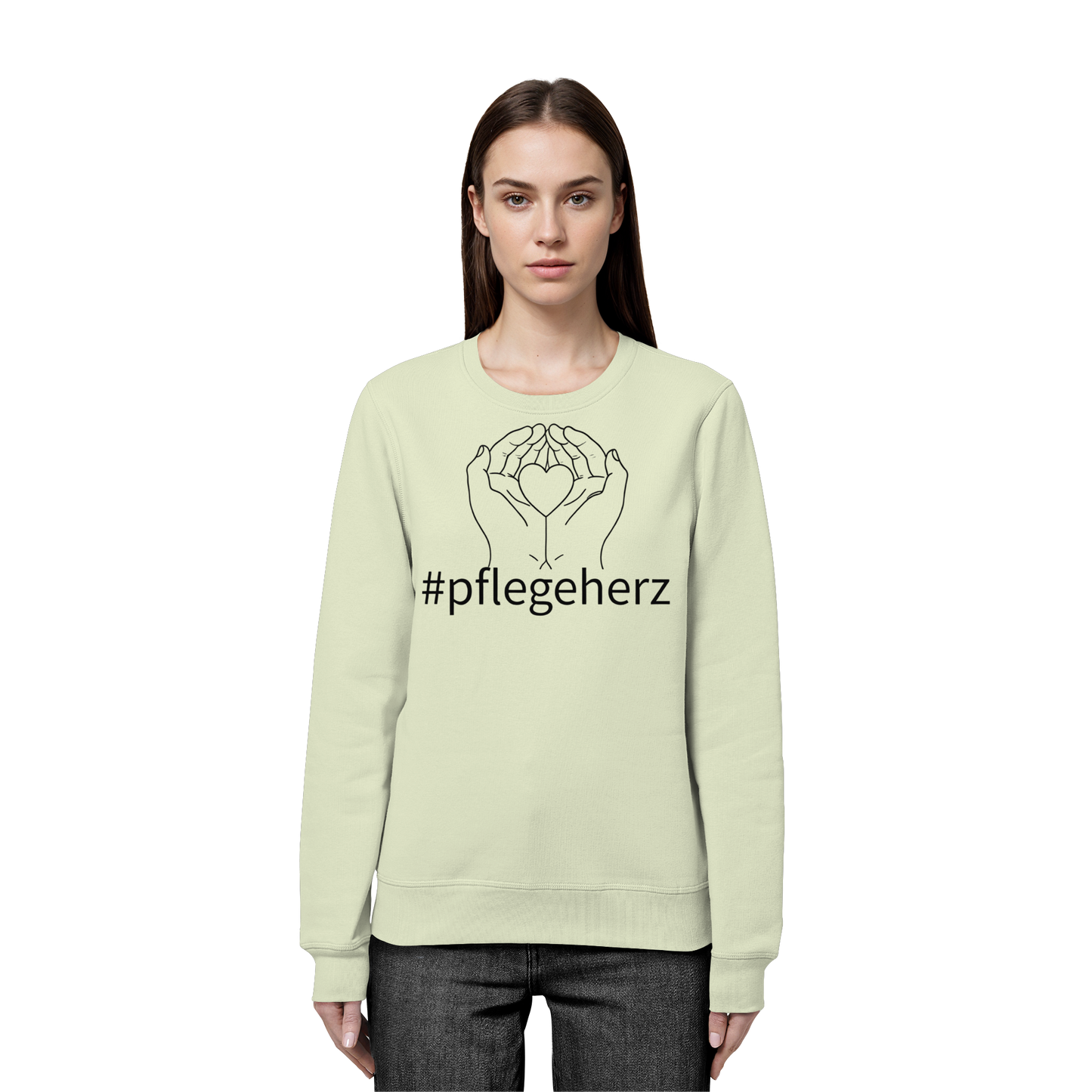 #pflegeherz - Pflegekraft - Organic Basic Unisex Sweatshirt
