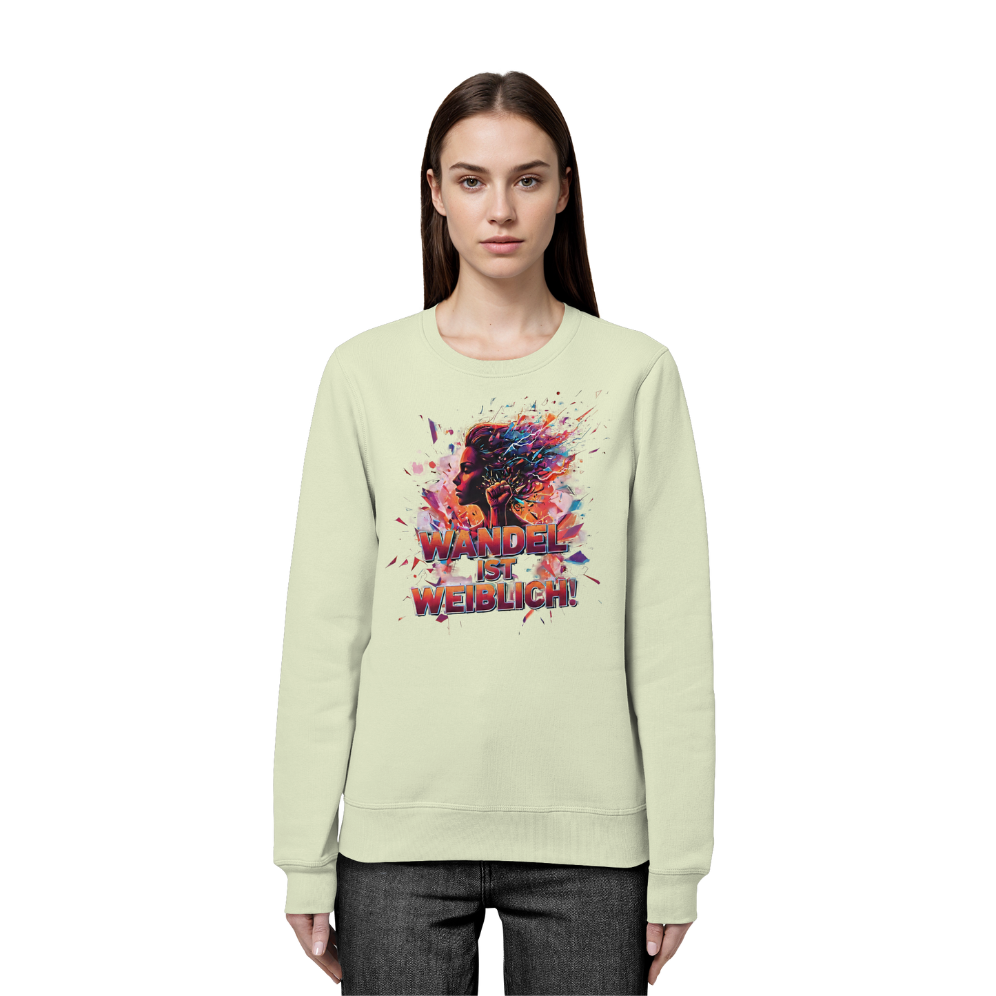 Wandel ist weiblich - Feminismus - Organic Basic Unisex Sweatshirt