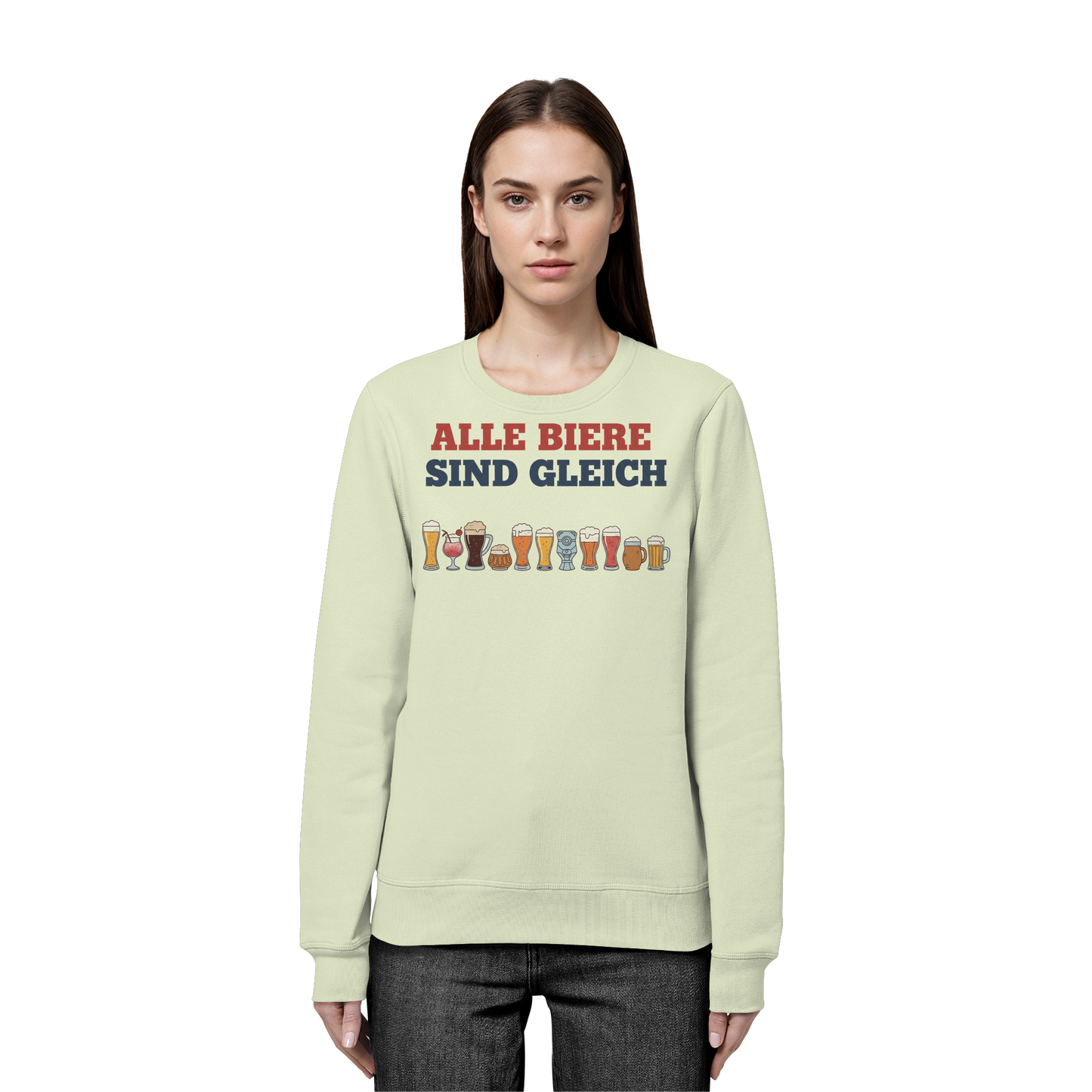 Alle Biere sind gleich  - Demokratie - Organic Basic Unisex Sweatshirt