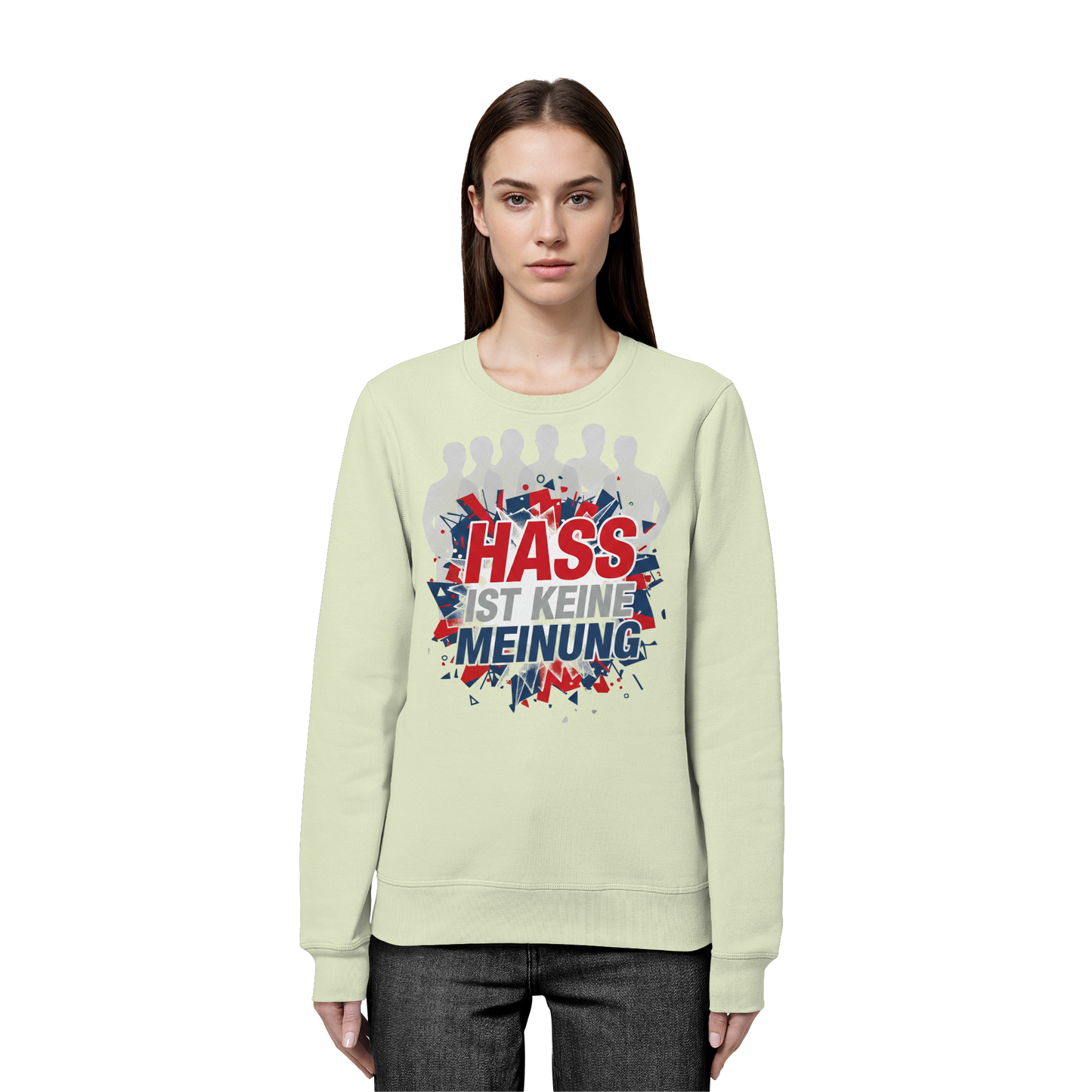Hass ist keine Meinung  - Demokratie - Organic Basic Unisex Sweatshirt