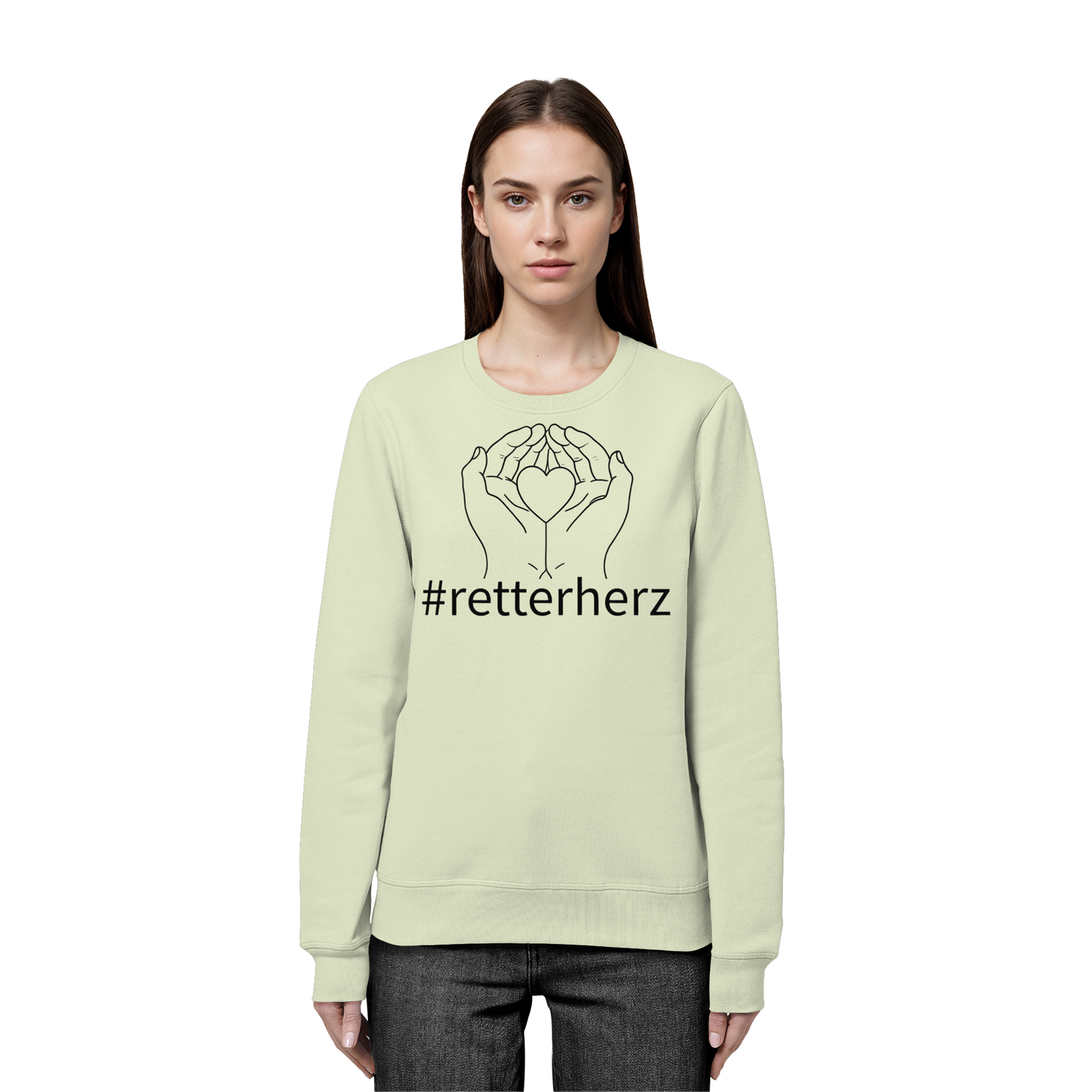 #retterherz - Rettungsdienst - Organic Basic Unisex Sweatshirt
