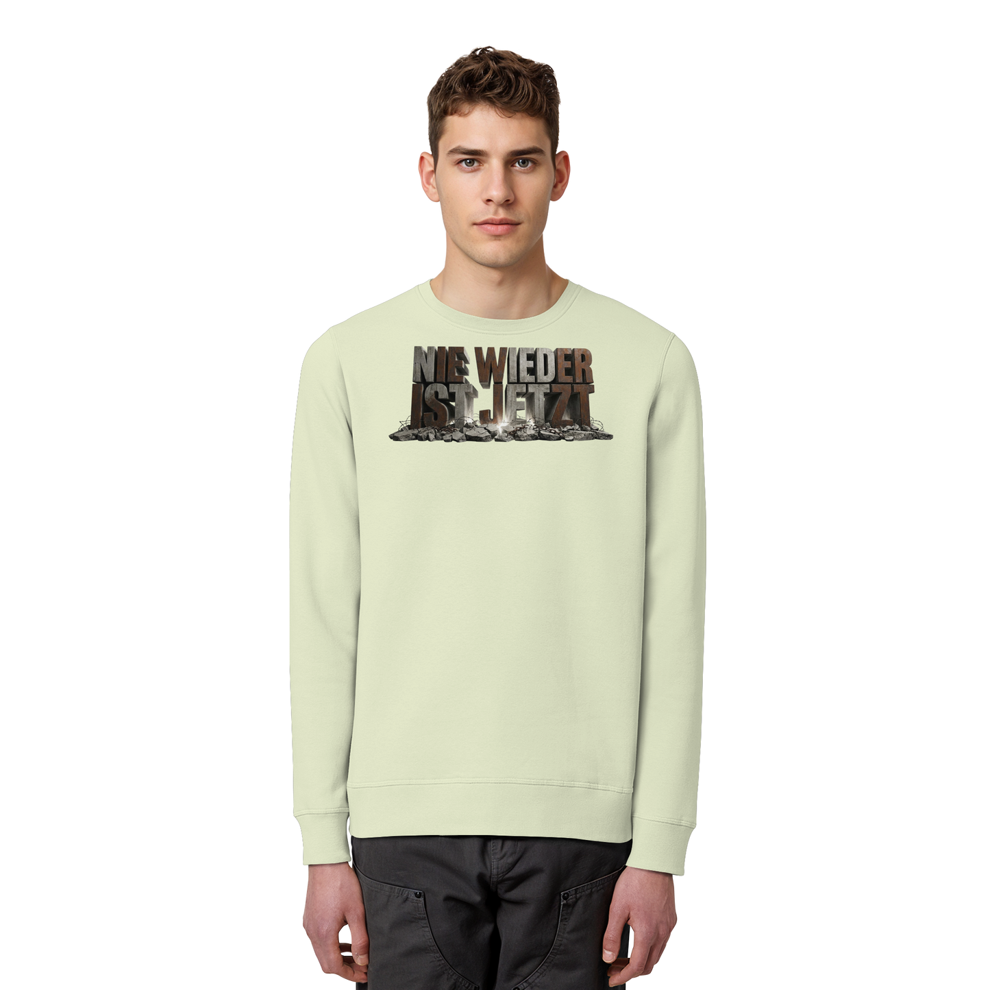 Nie wieder ist jetzt  - Demokratie  - Organic Basic Unisex Sweatshirt
