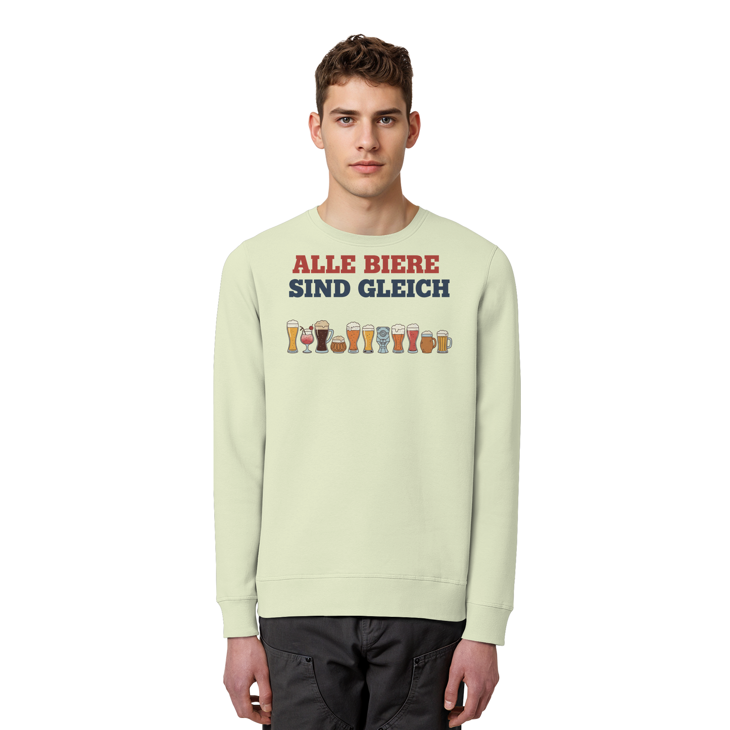 Alle Biere sind gleich  - Demokratie - Organic Basic Unisex Sweatshirt