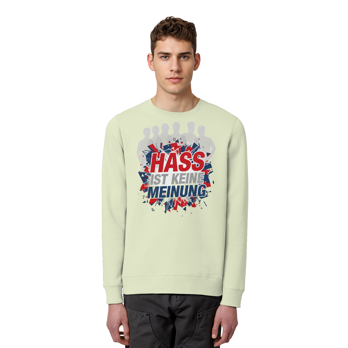Hass ist keine Meinung  - Demokratie - Organic Basic Unisex Sweatshirt