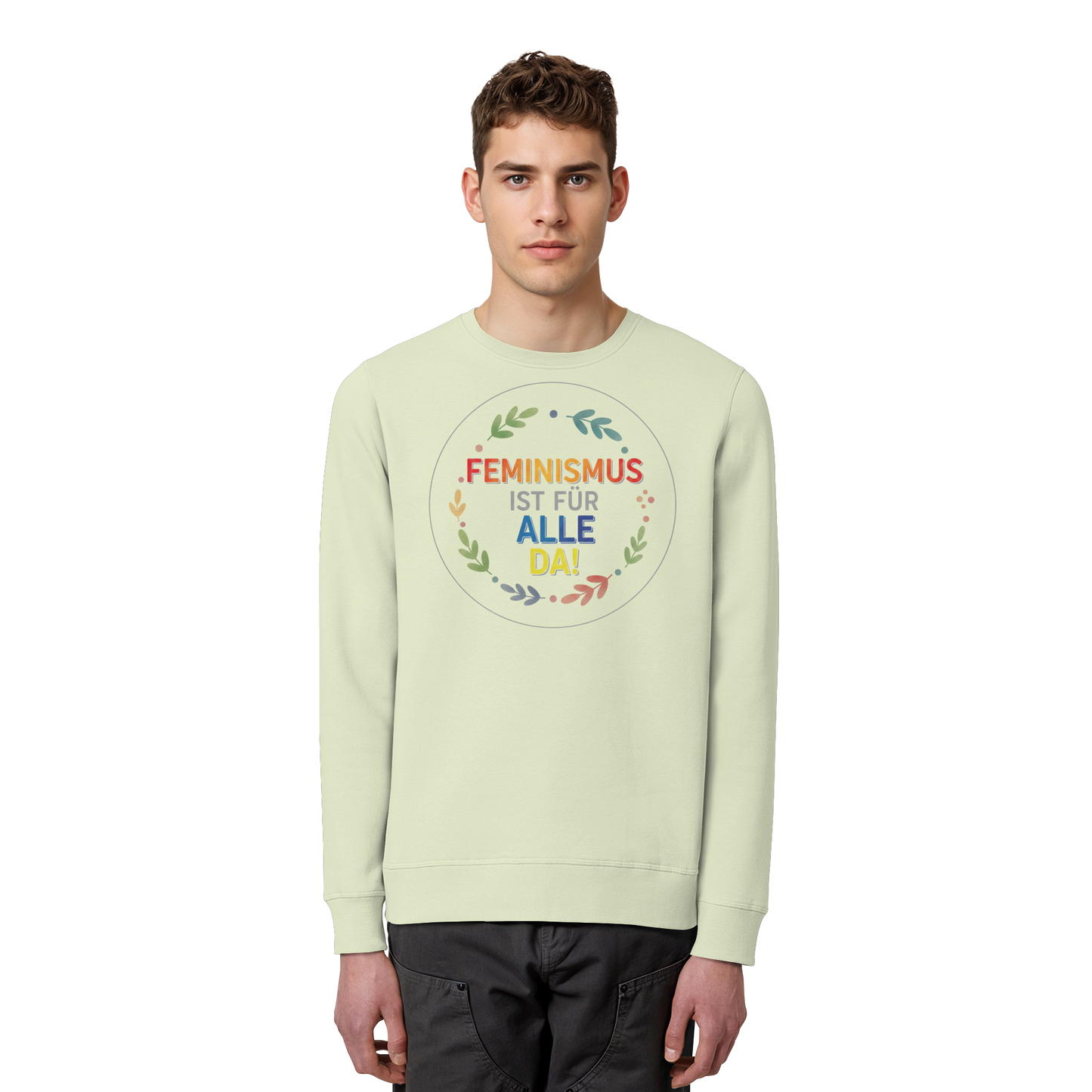 Feminismus ist für alle da - Organic Basic Unisex Sweatshirt