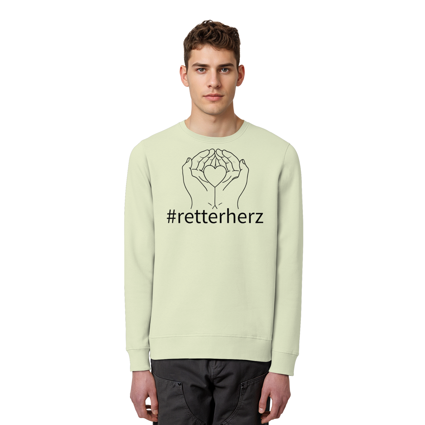 #retterherz - Rettungsdienst - Organic Basic Unisex Sweatshirt