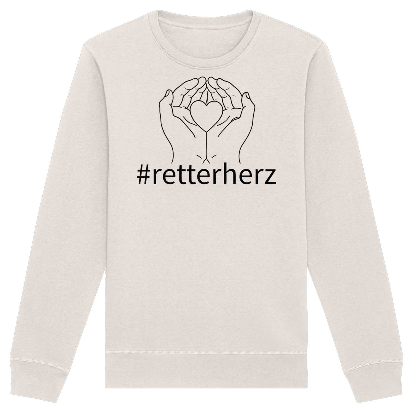 #retterherz - Rettungsdienst - Organic Basic Unisex Sweatshirt