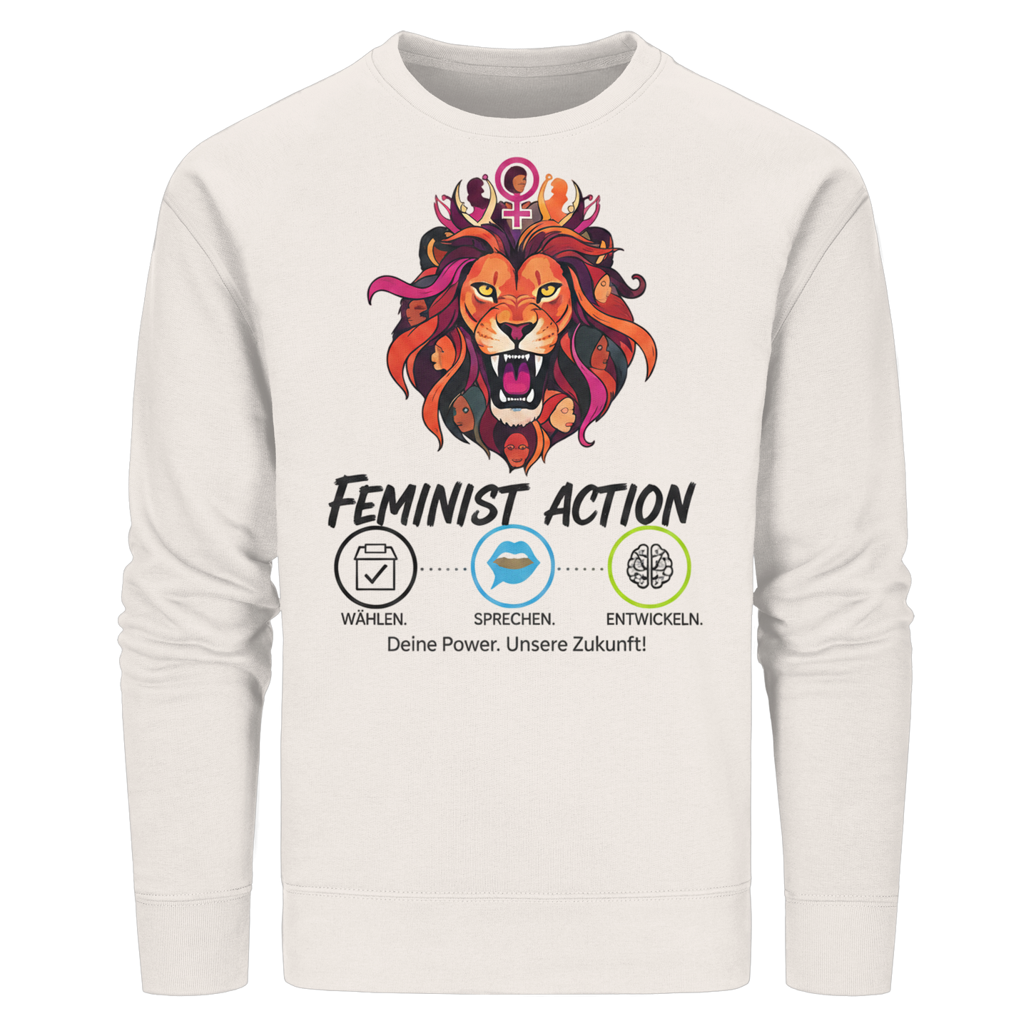 Feminist Action - Feminismus - Organic Basic Unisex Sweatshirt