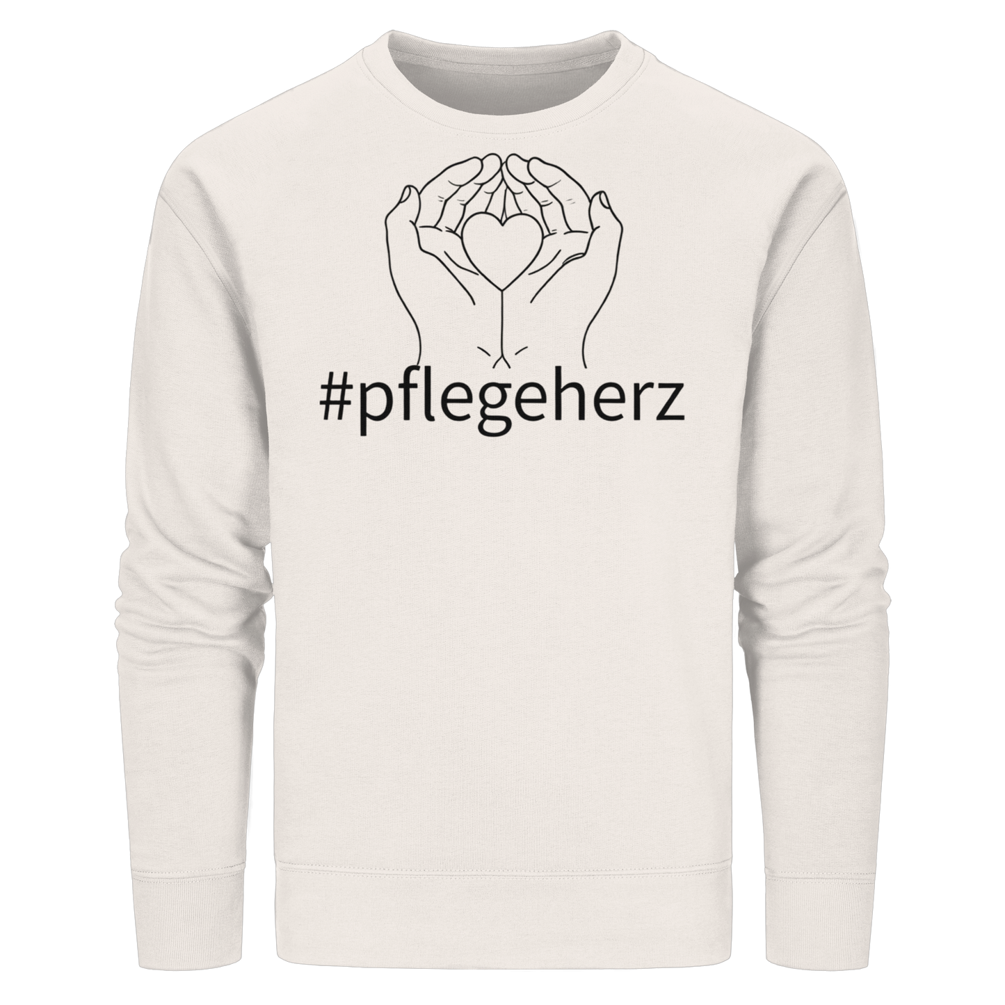 #pflegeherz - Pflegekraft - Organic Basic Unisex Sweatshirt