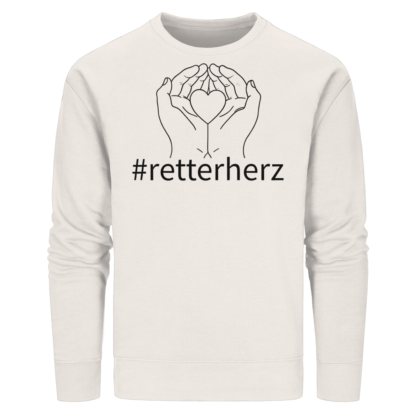 #retterherz - Rettungsdienst - Organic Basic Unisex Sweatshirt