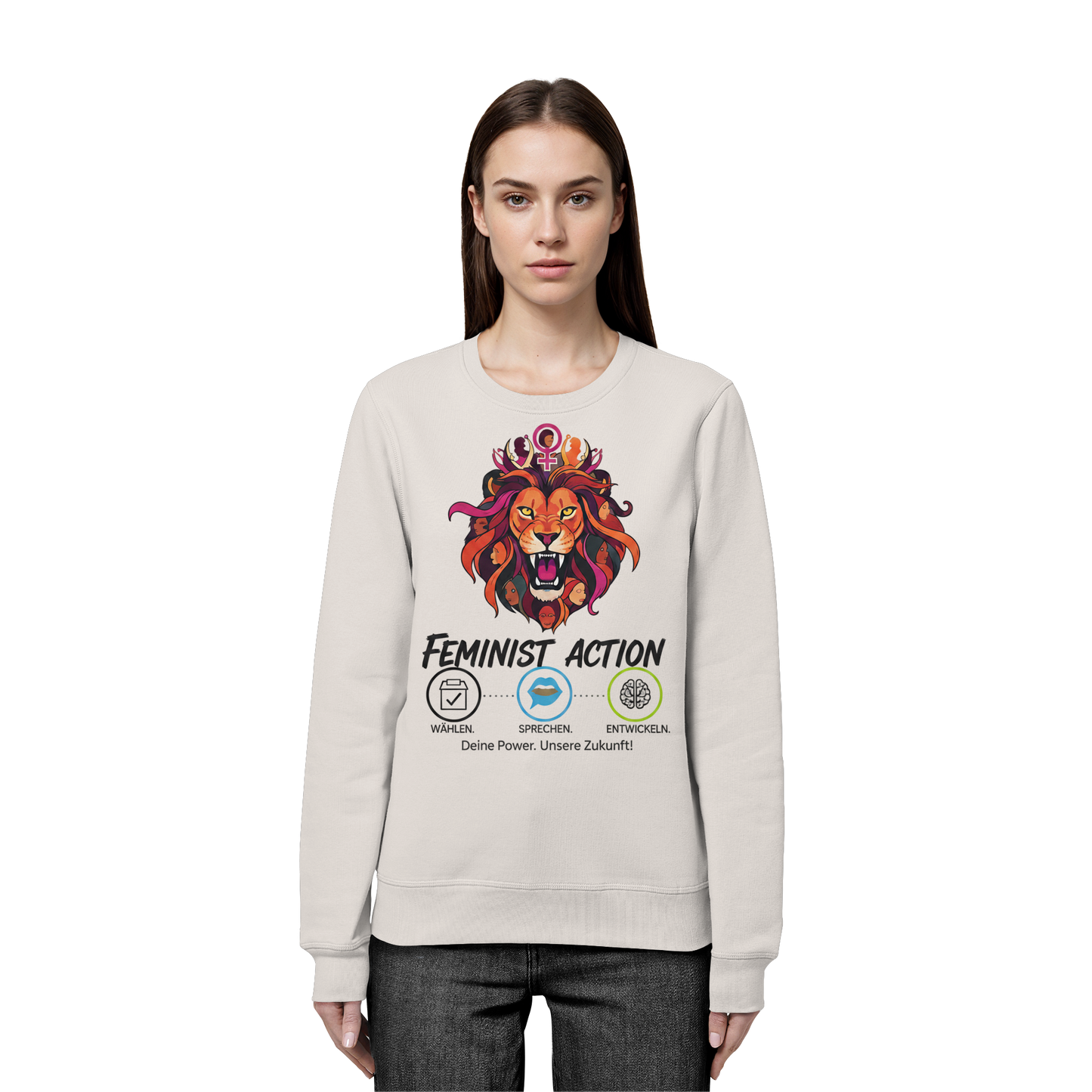 Feminist Action - Feminismus - Organic Basic Unisex Sweatshirt