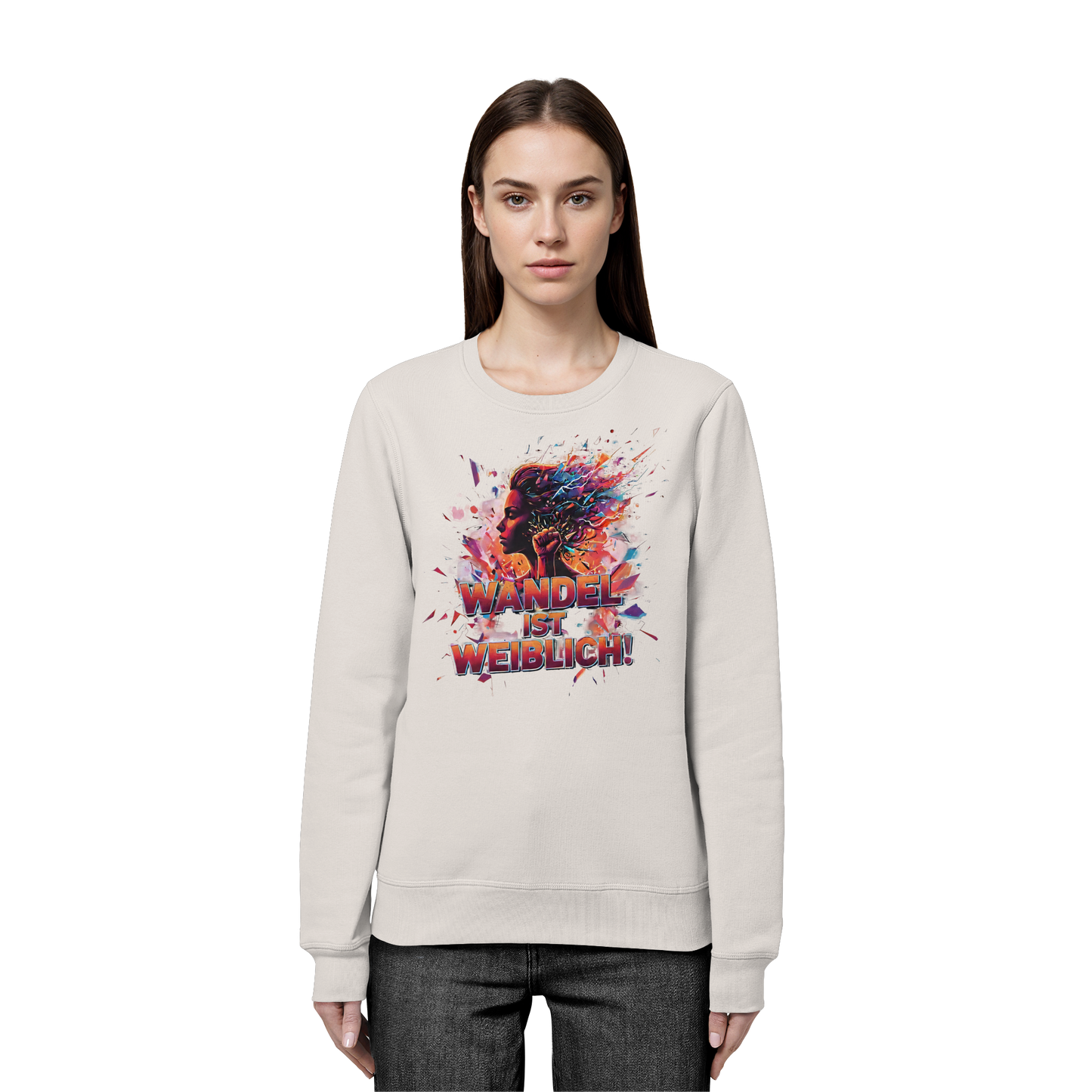 Wandel ist weiblich - Feminismus - Organic Basic Unisex Sweatshirt