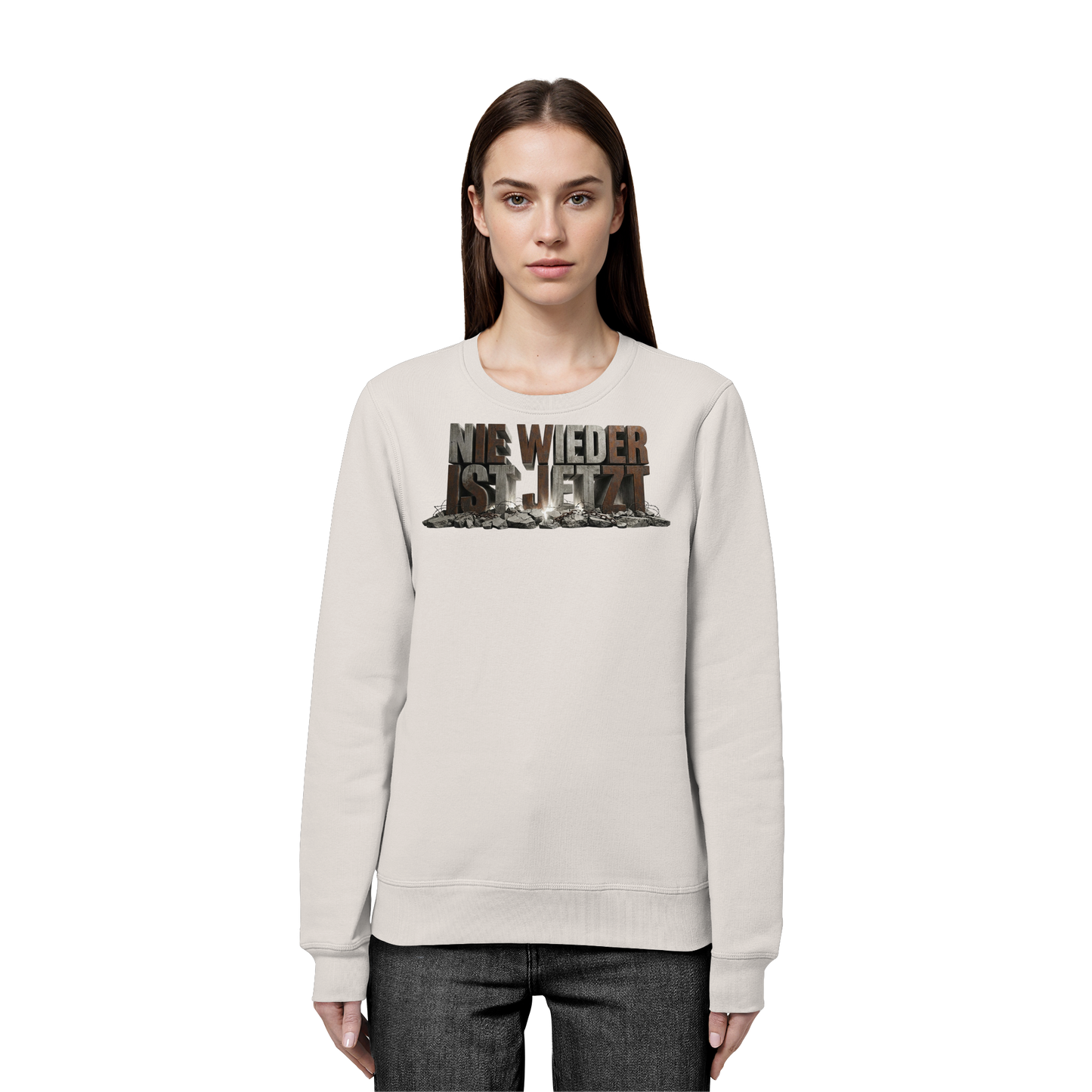 Nie wieder ist jetzt  - Demokratie  - Organic Basic Unisex Sweatshirt