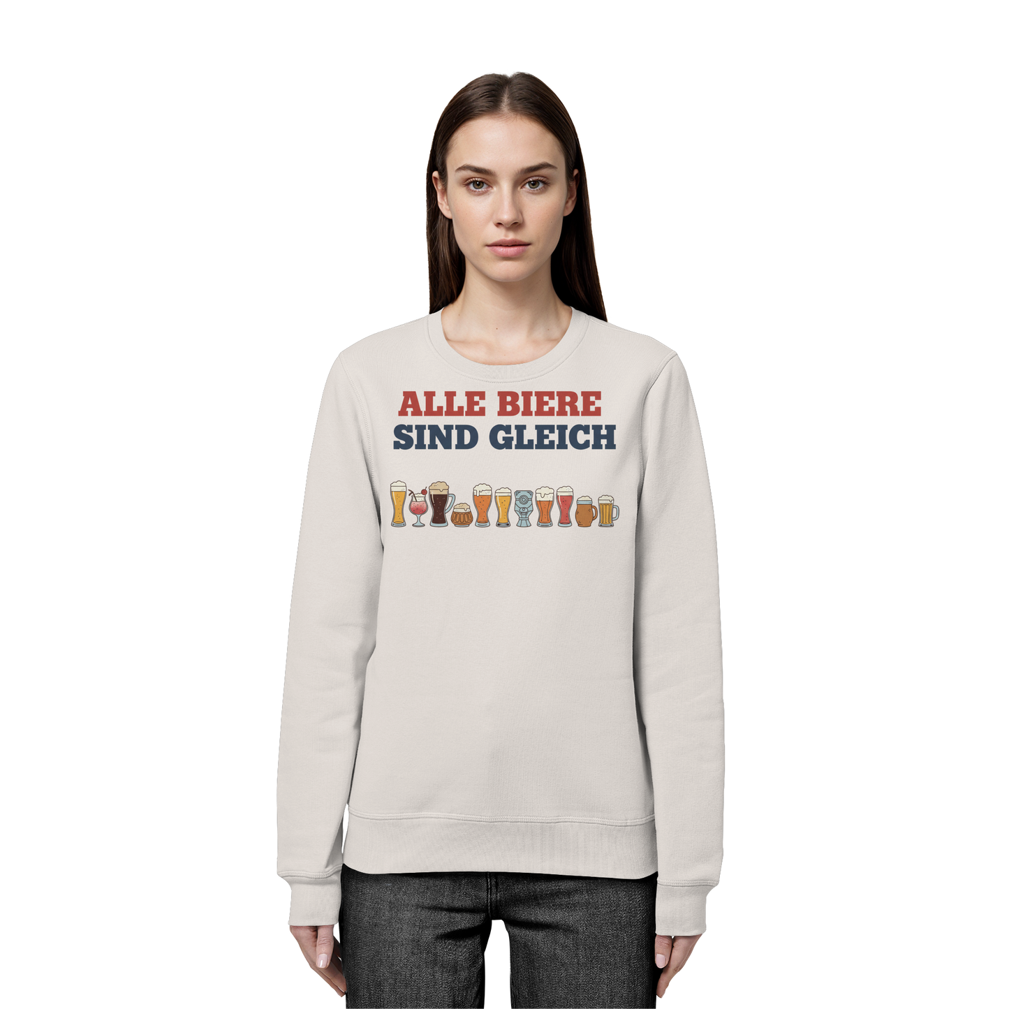 Alle Biere sind gleich  - Demokratie - Organic Basic Unisex Sweatshirt