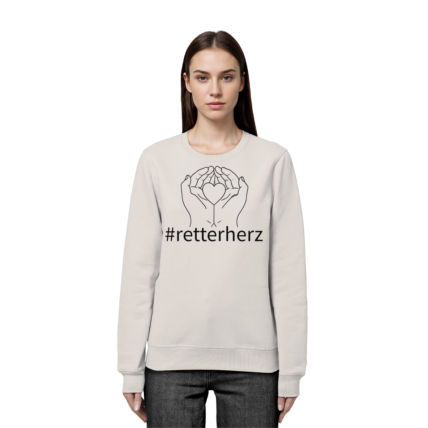 #retterherz - Rettungsdienst - Organic Basic Unisex Sweatshirt