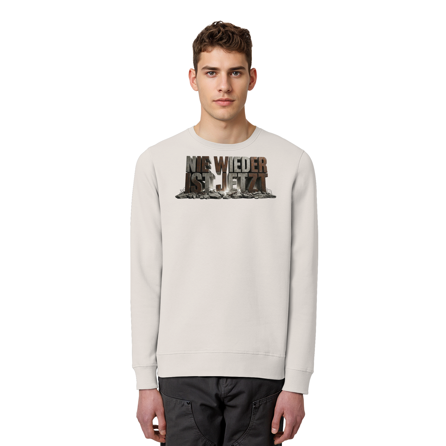 Nie wieder ist jetzt  - Demokratie  - Organic Basic Unisex Sweatshirt