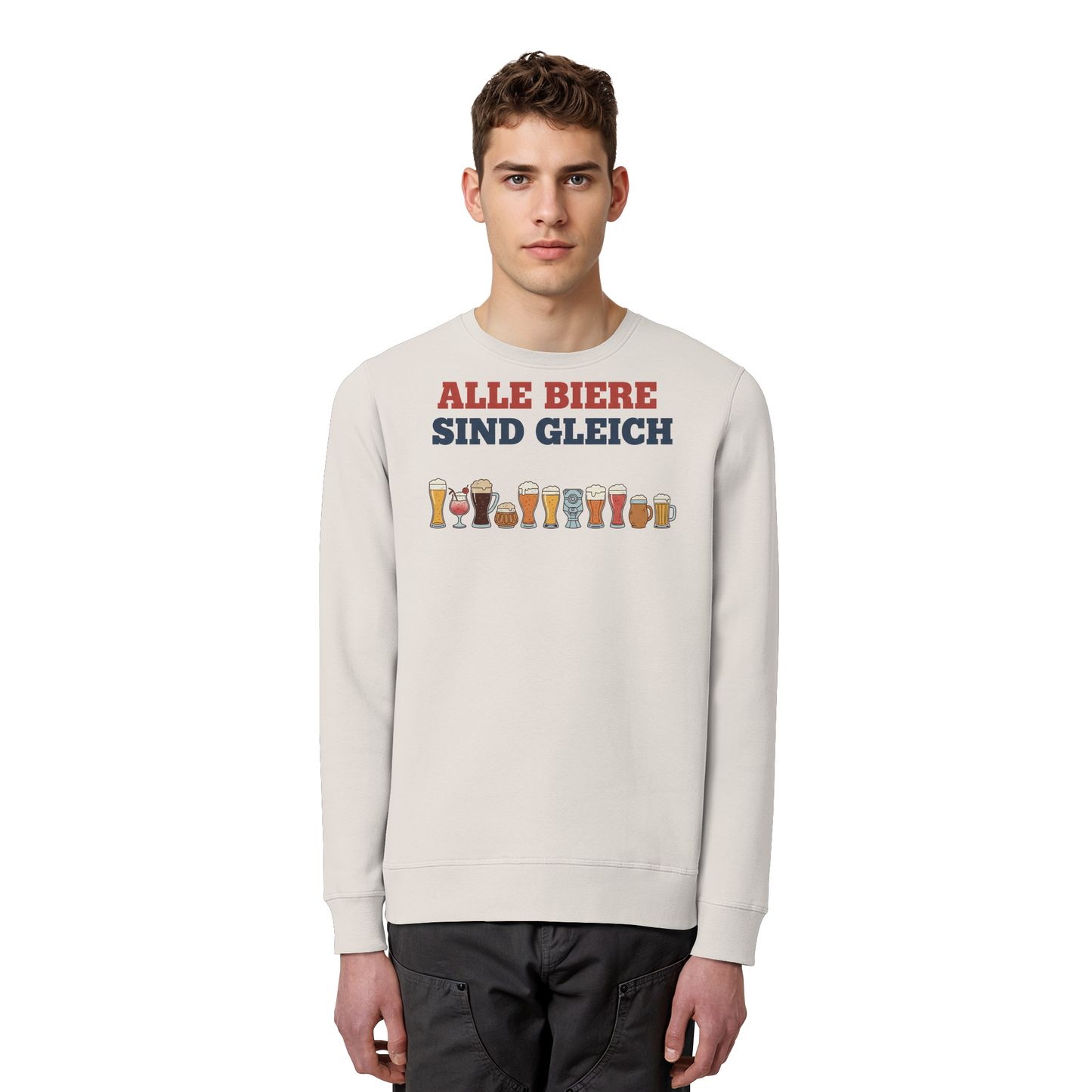 Alle Biere sind gleich  - Demokratie - Organic Basic Unisex Sweatshirt