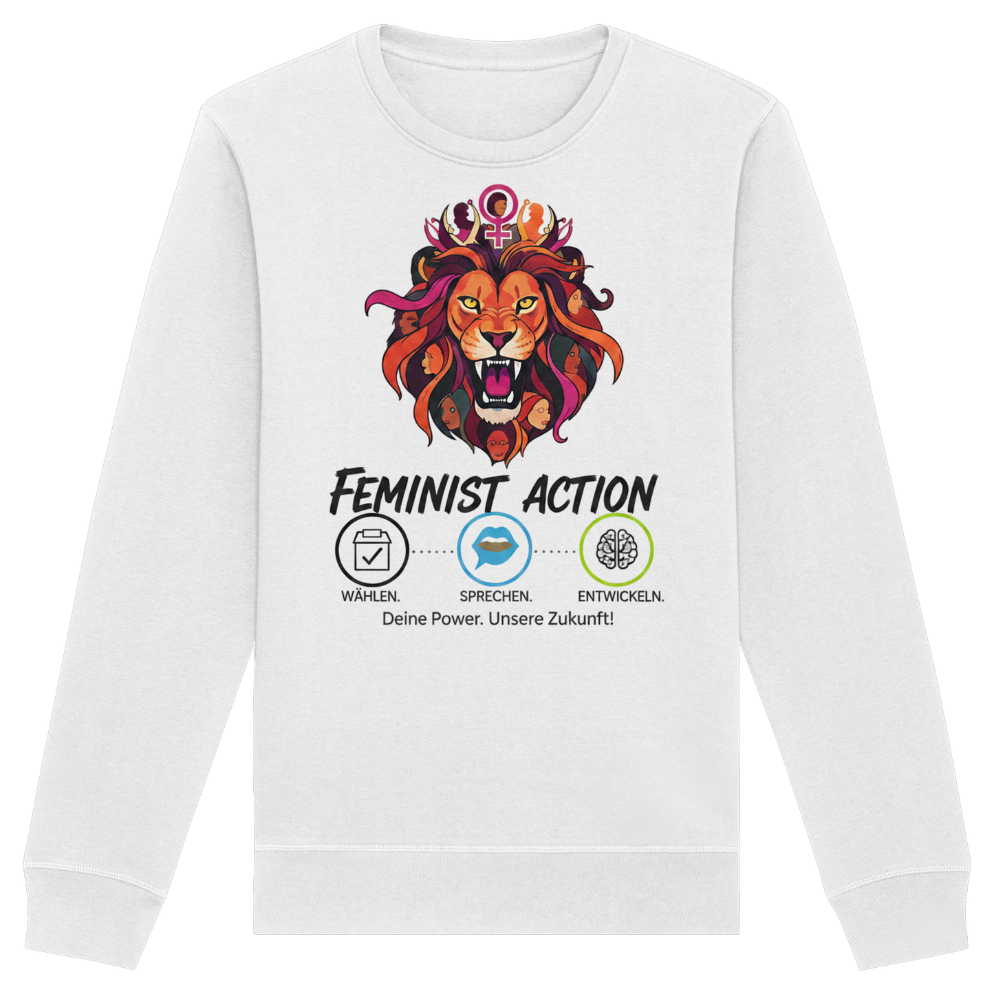 Feminist Action - Feminismus - Organic Basic Unisex Sweatshirt