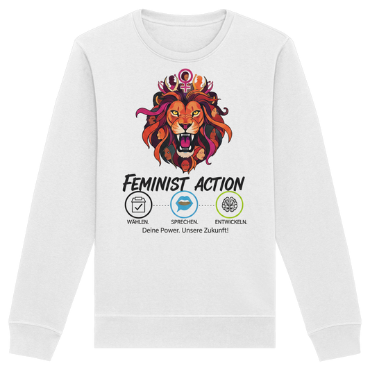 Feminist Action - Feminismus - Organic Basic Unisex Sweatshirt