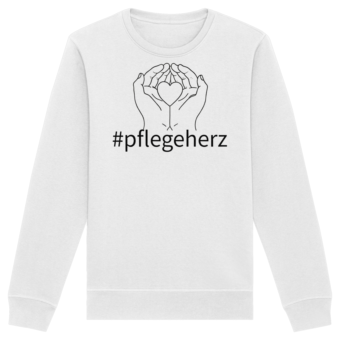 #pflegeherz - Pflegekraft - Organic Basic Unisex Sweatshirt