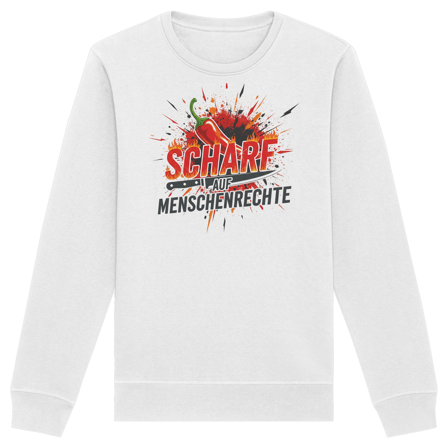 Scharf auf Menschenrechte - Demokratie - Organic Basic Unisex Sweatshirt