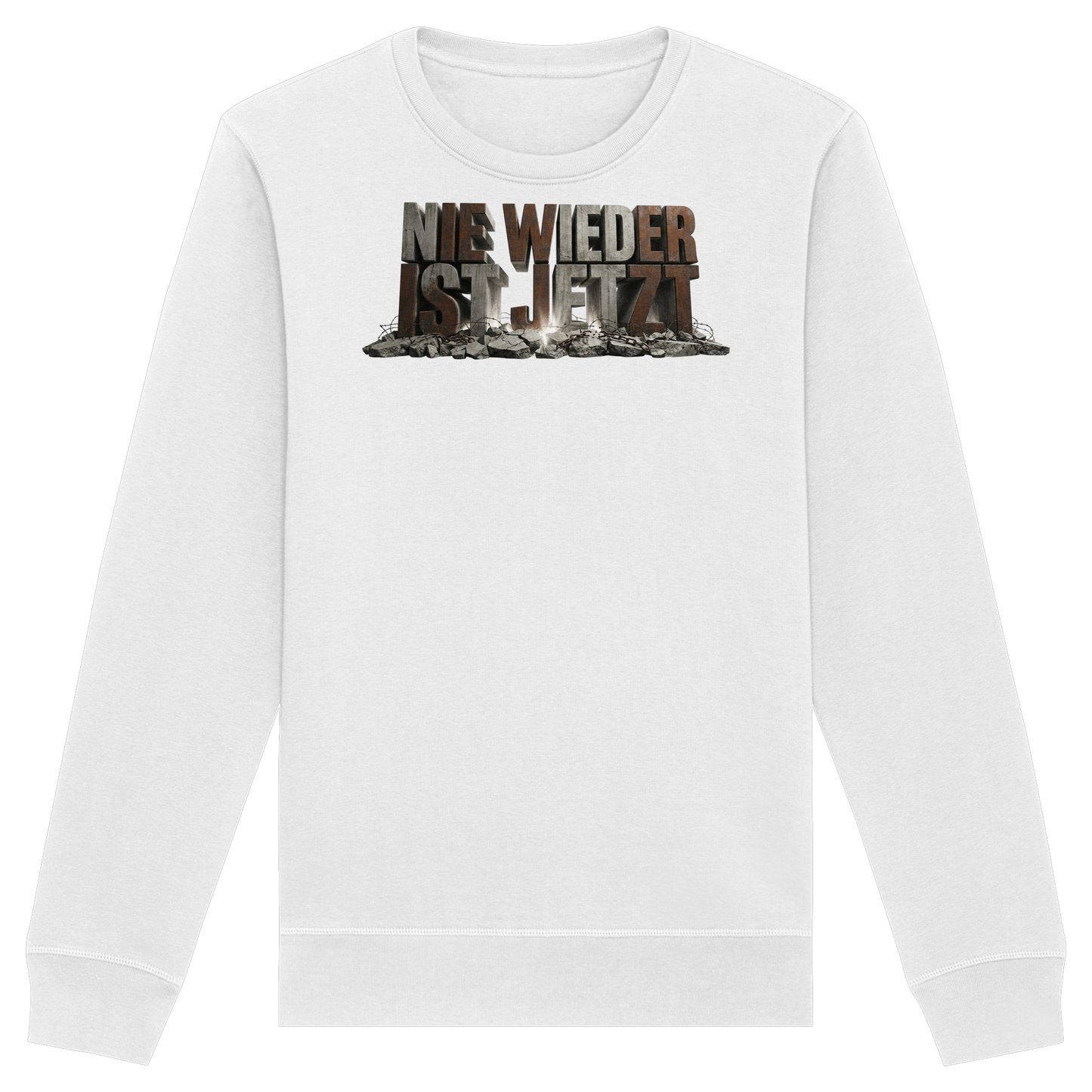 Nie wieder ist jetzt  - Demokratie  - Organic Basic Unisex Sweatshirt