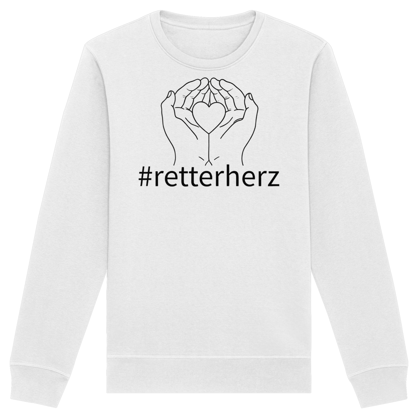 #retterherz - Rettungsdienst - Organic Basic Unisex Sweatshirt