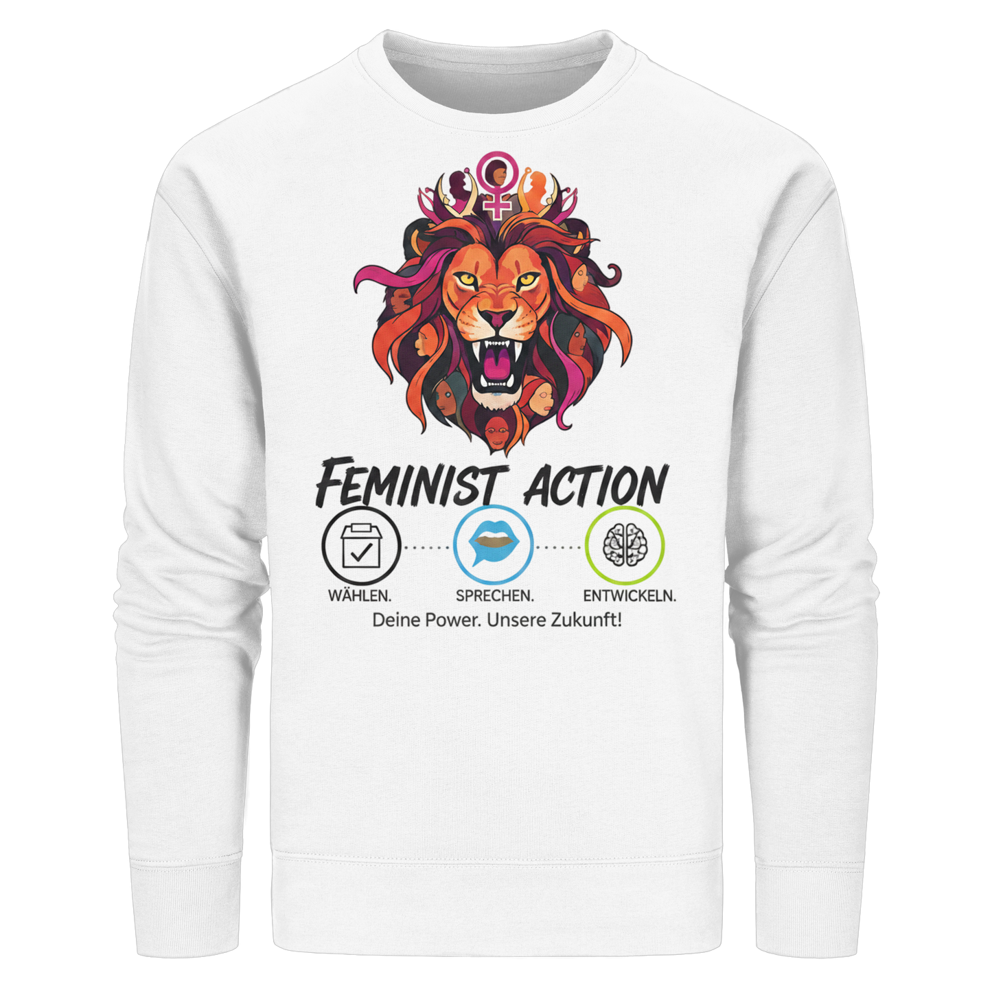 Feminist Action - Feminismus - Organic Basic Unisex Sweatshirt