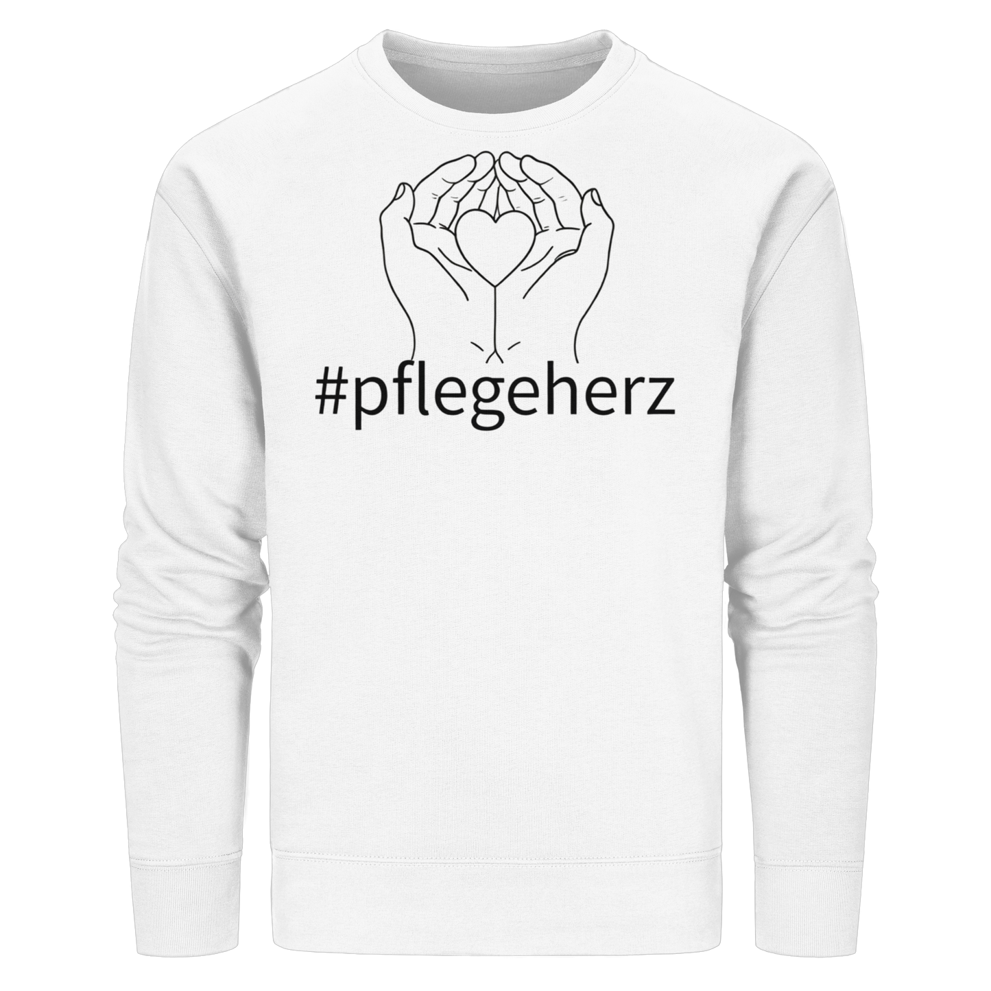 #pflegeherz - Pflegekraft - Organic Basic Unisex Sweatshirt