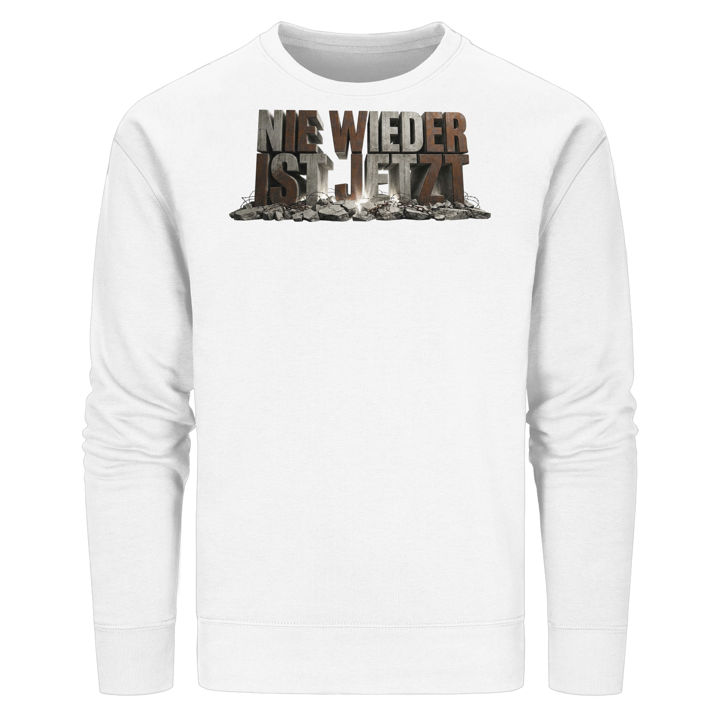 Nie wieder ist jetzt  - Demokratie  - Organic Basic Unisex Sweatshirt