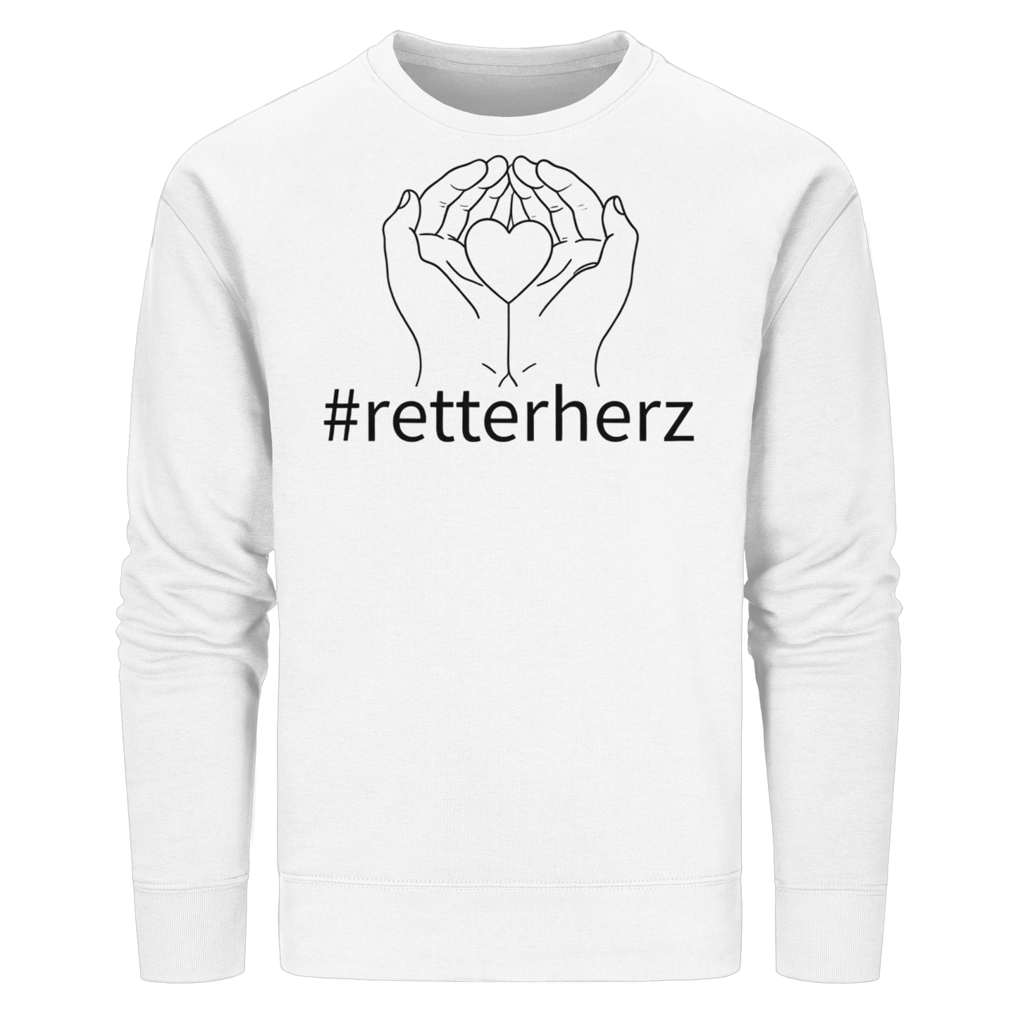 #retterherz - Rettungsdienst - Organic Basic Unisex Sweatshirt