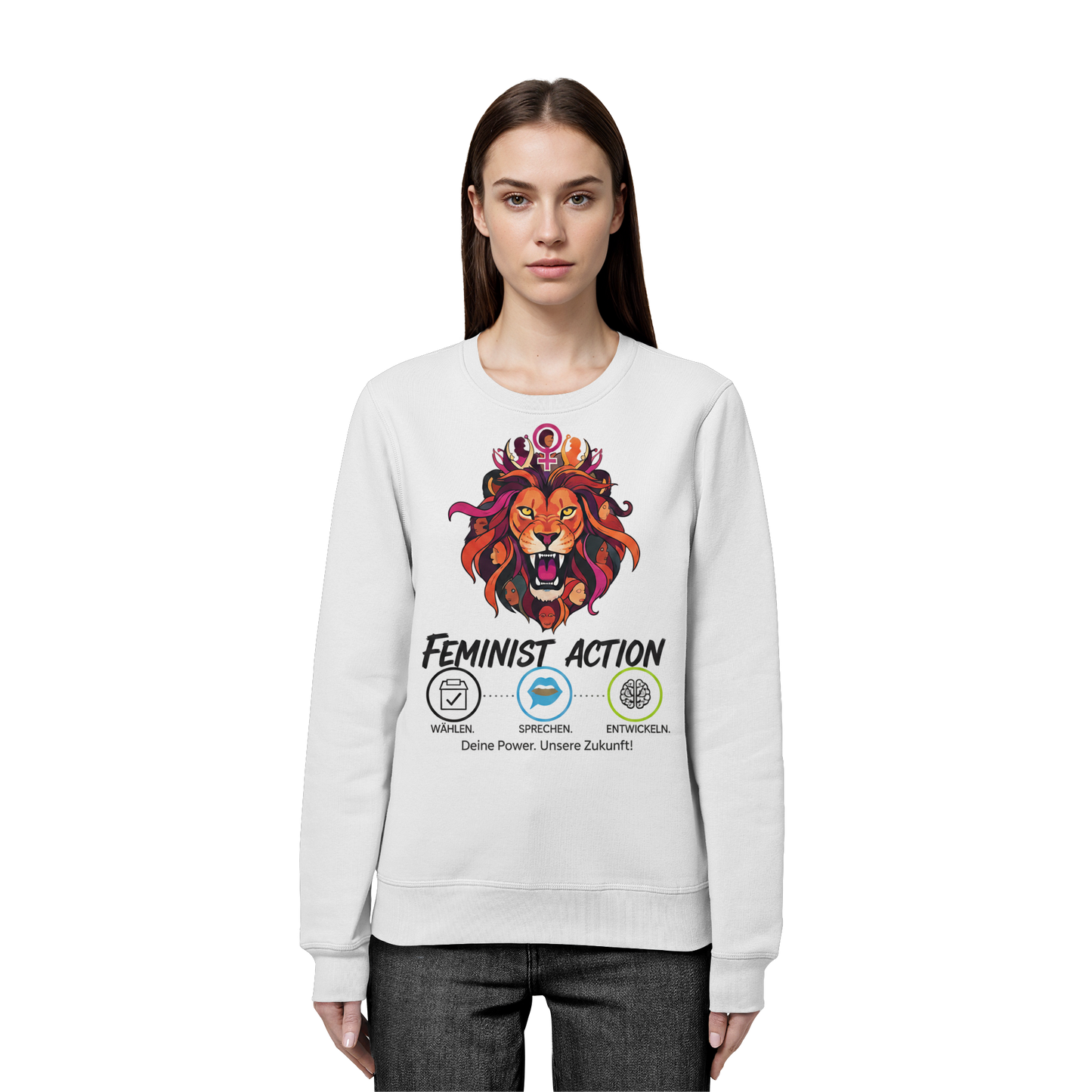 Feminist Action - Feminismus - Organic Basic Unisex Sweatshirt