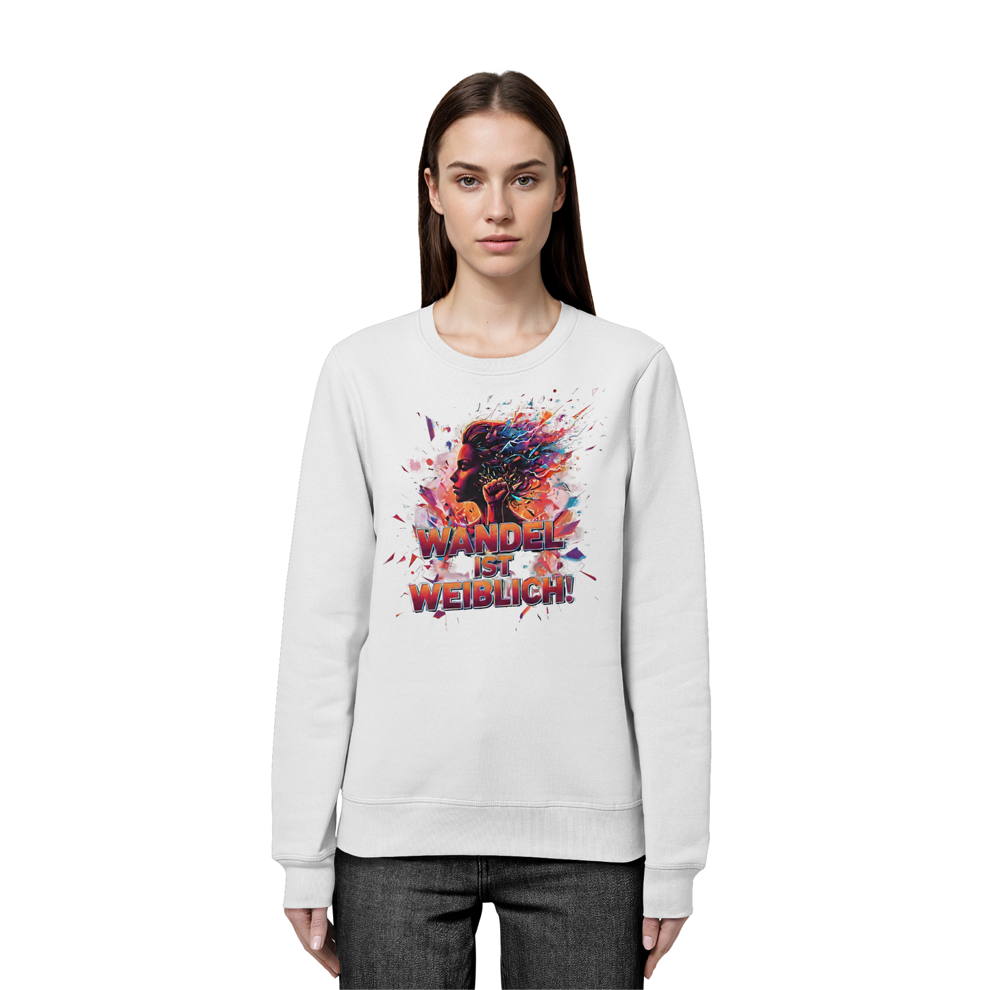 Wandel ist weiblich - Feminismus - Organic Basic Unisex Sweatshirt