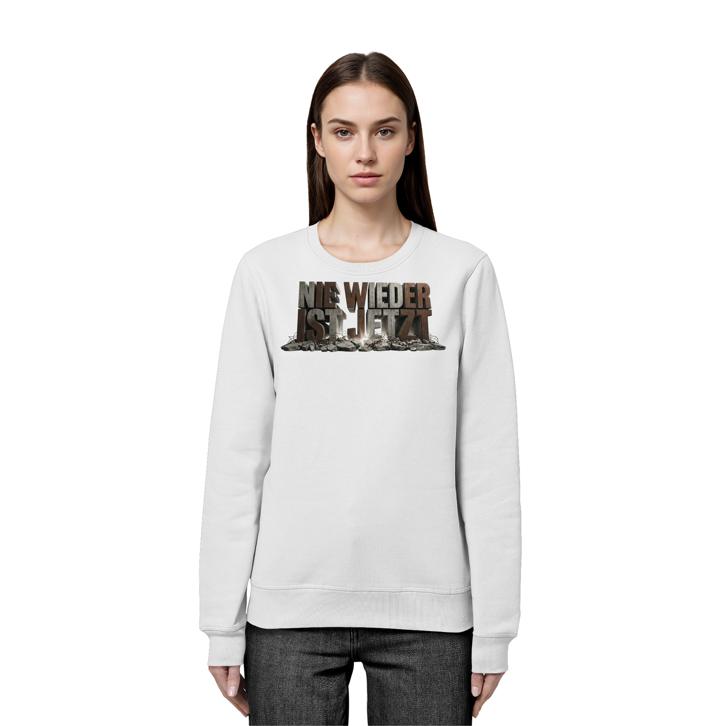 Nie wieder ist jetzt  - Demokratie  - Organic Basic Unisex Sweatshirt