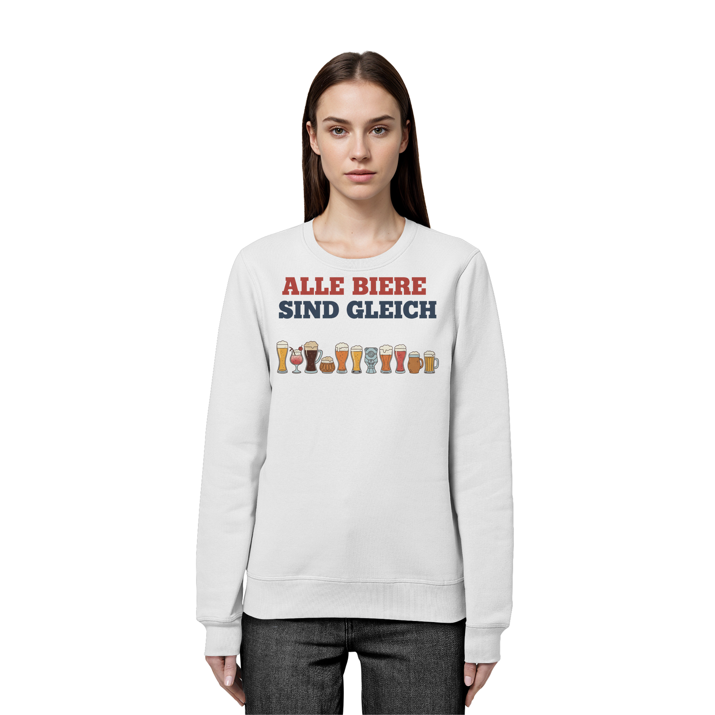 Alle Biere sind gleich  - Demokratie - Organic Basic Unisex Sweatshirt