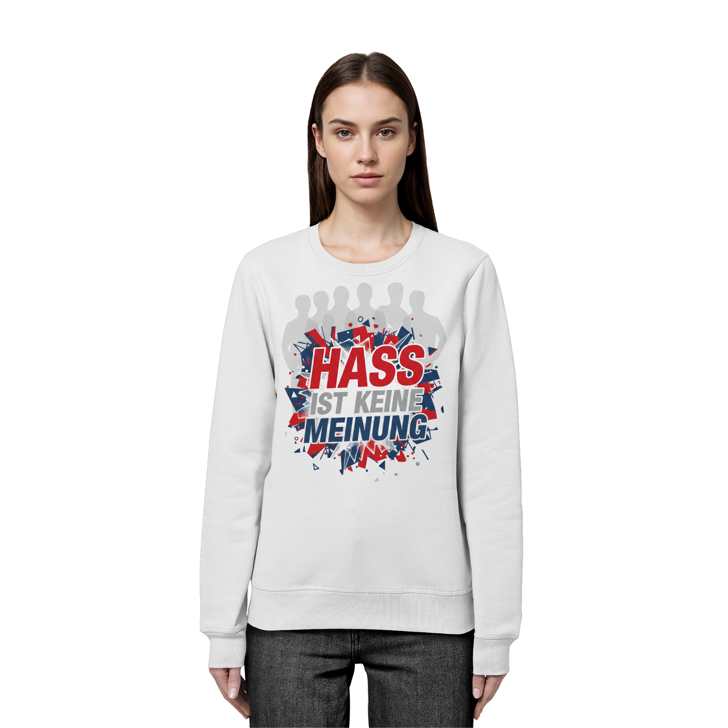 Hass ist keine Meinung  - Demokratie - Organic Basic Unisex Sweatshirt