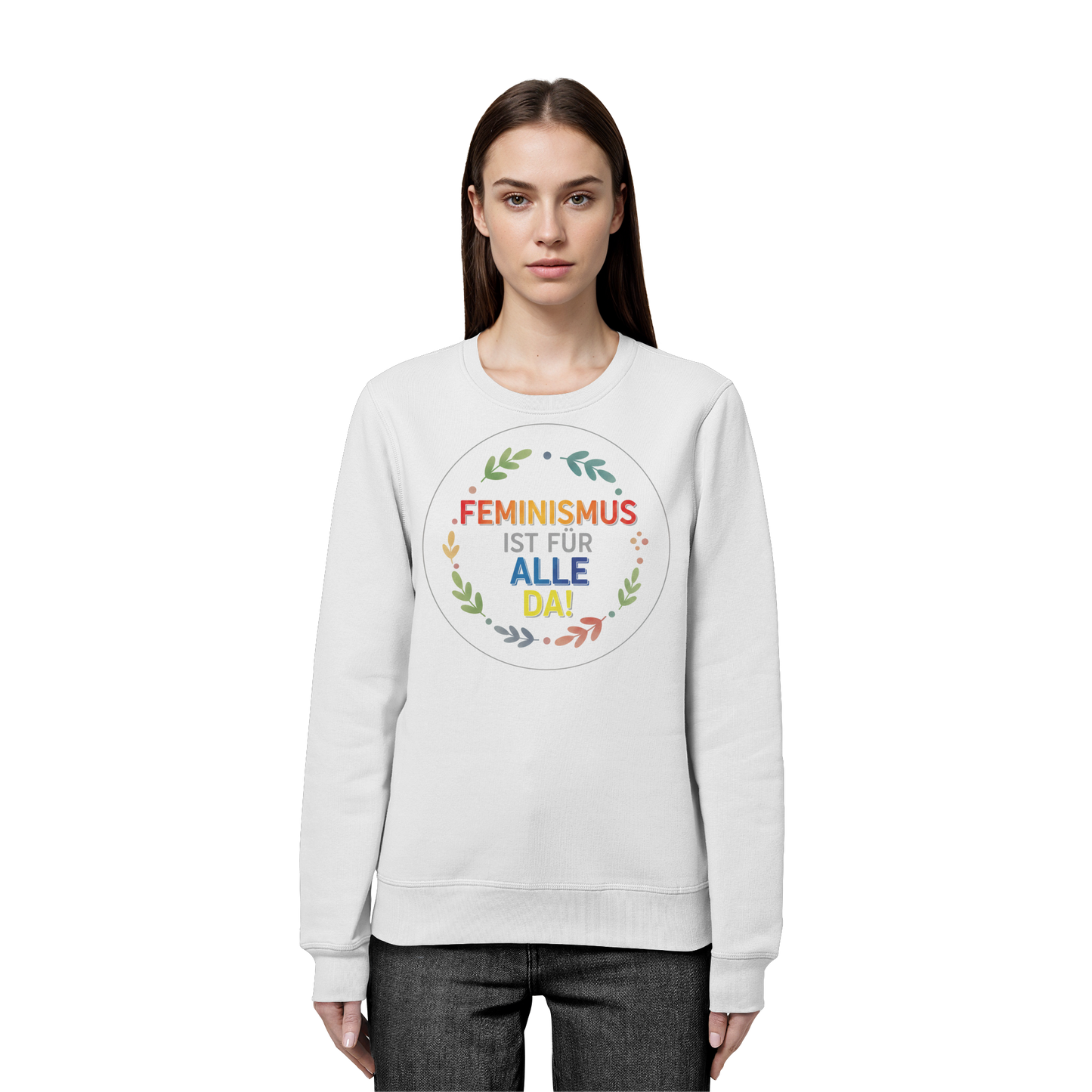 Feminismus ist für alle da - Organic Basic Unisex Sweatshirt