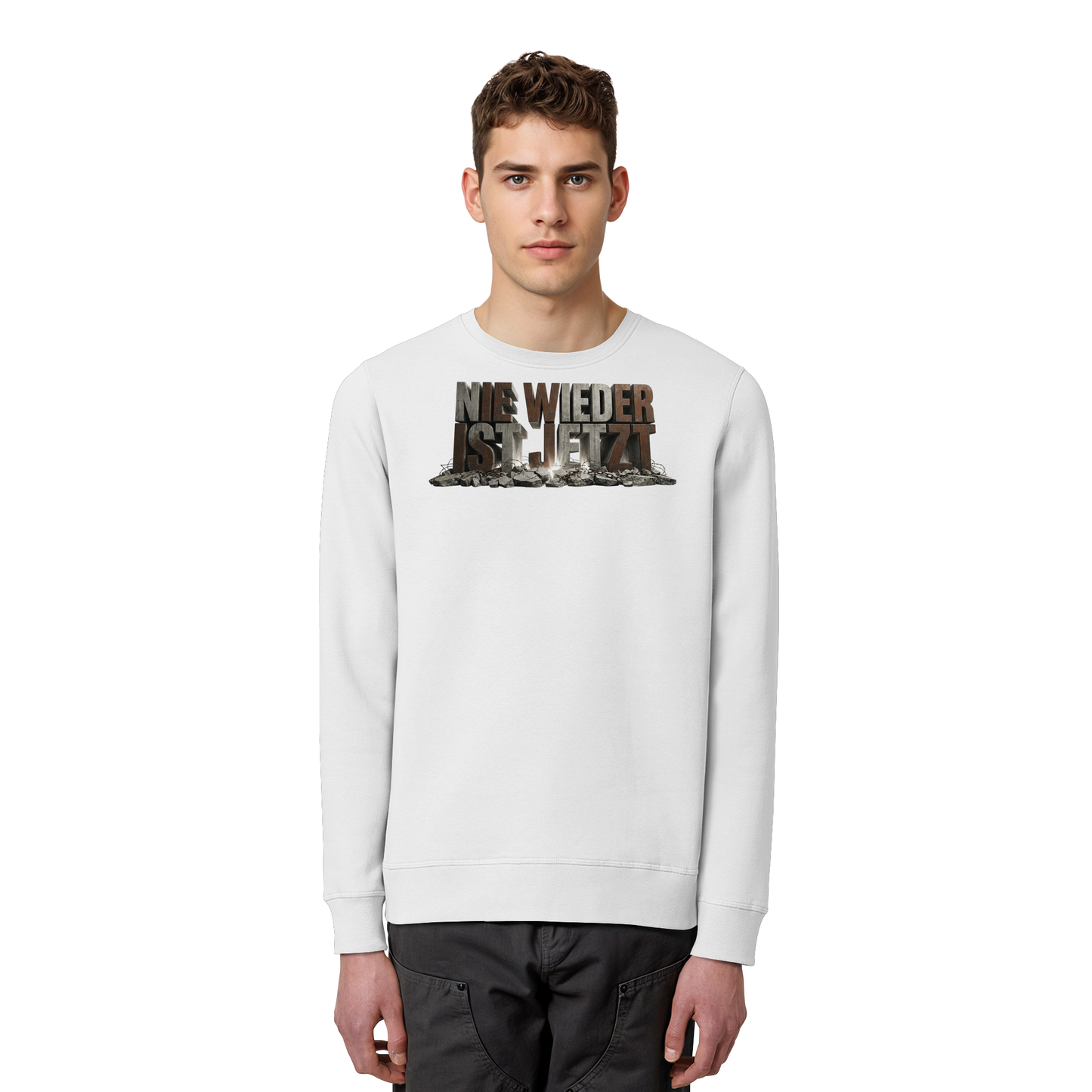 Nie wieder ist jetzt  - Demokratie  - Organic Basic Unisex Sweatshirt